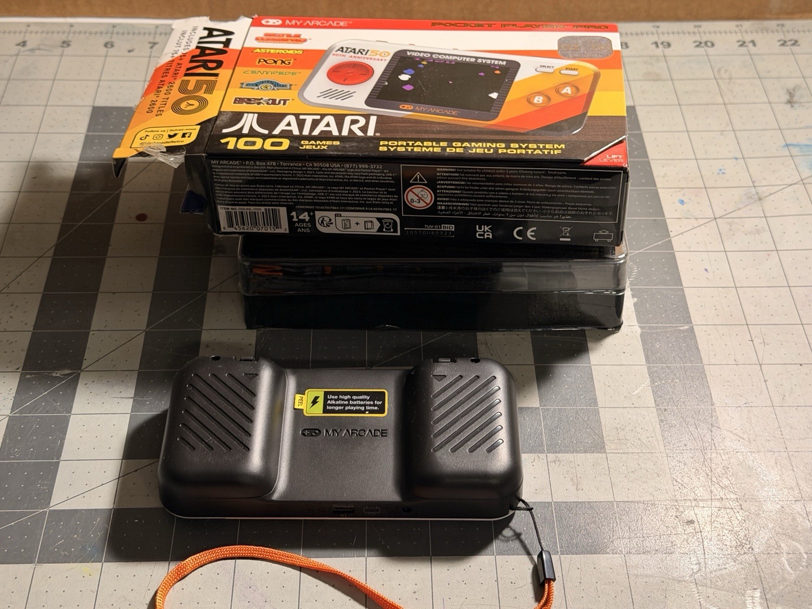 My Arcade Atari 50th Anniversary Pocket Player Pro Handheld Console, USB-C