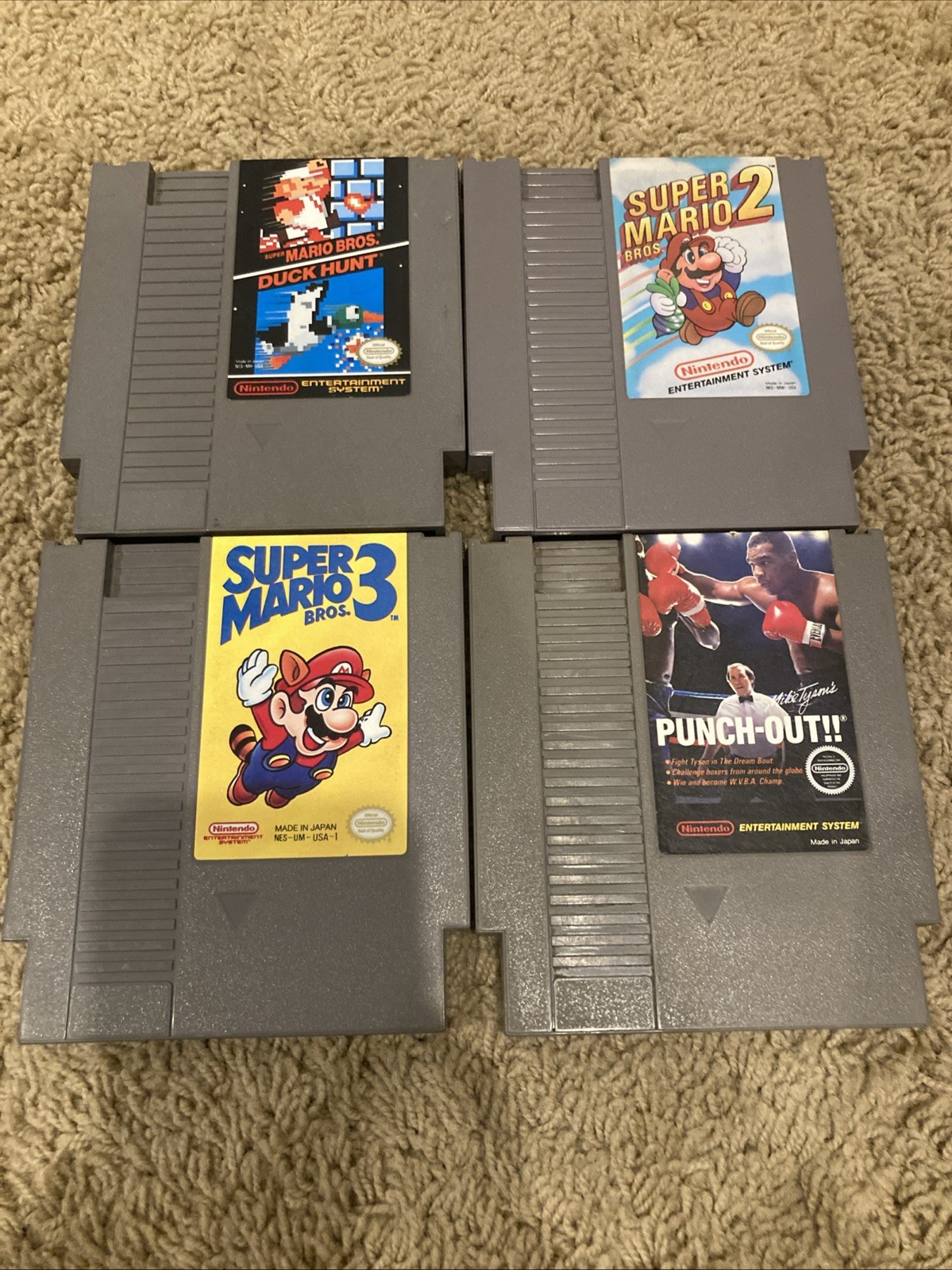 Nintendo Bundle NES System + Mike Tyson Punch-Out Game Lot! – Tested!!