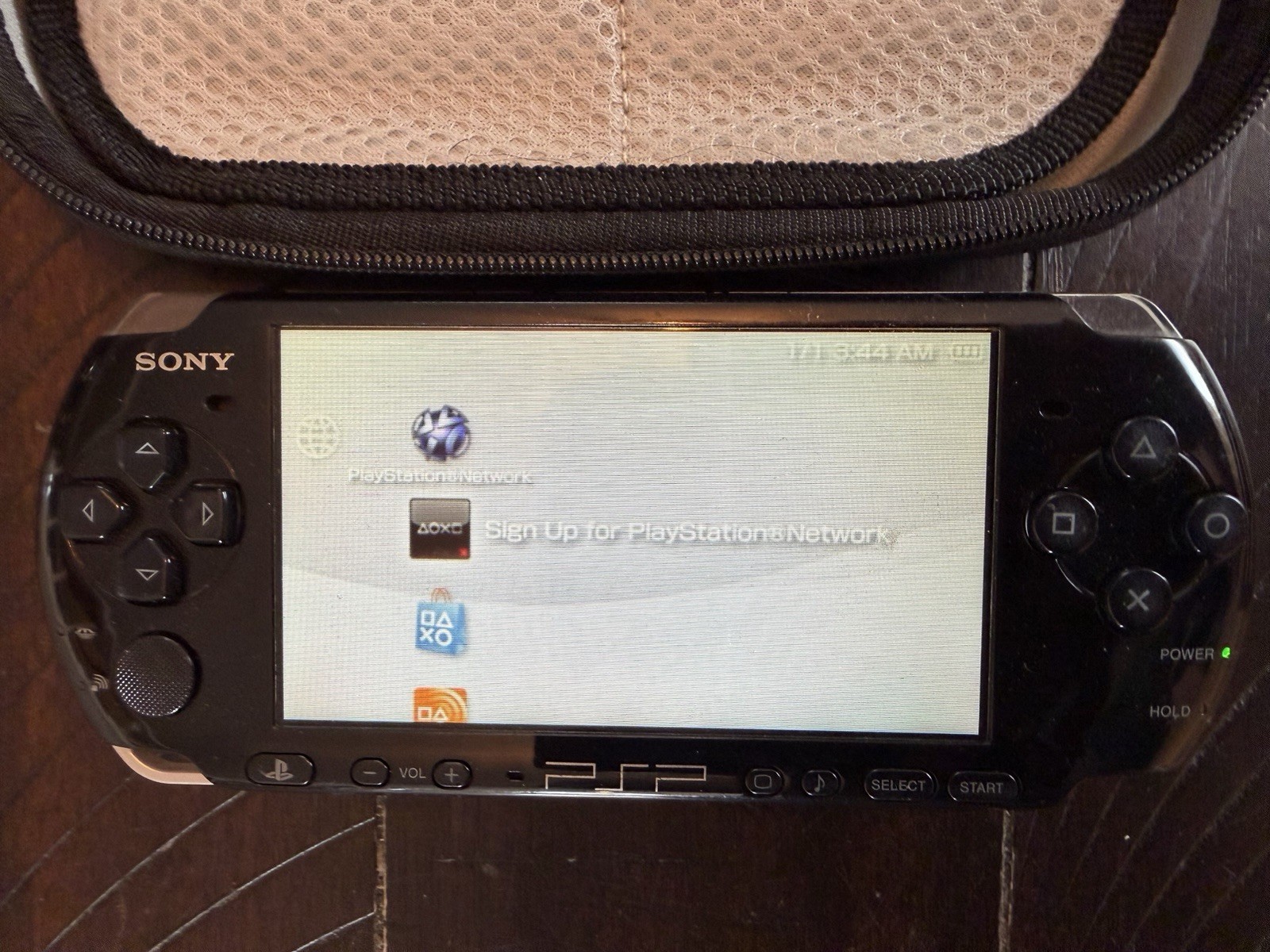 Sony Playstation Portable PSP PSP-3001 Black With Case New Battery Working