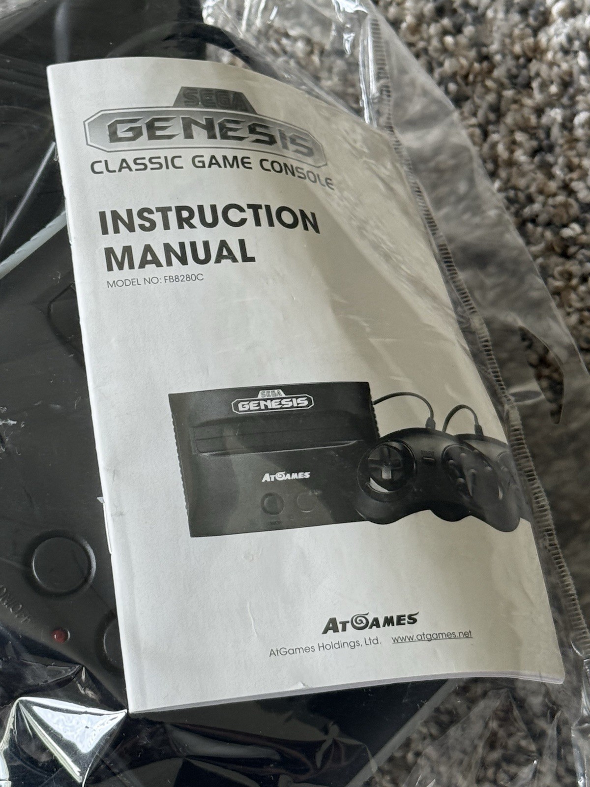 SEGA Genesis Classic Black Game Console with 81 Preloaded Games and Sonic Mortal