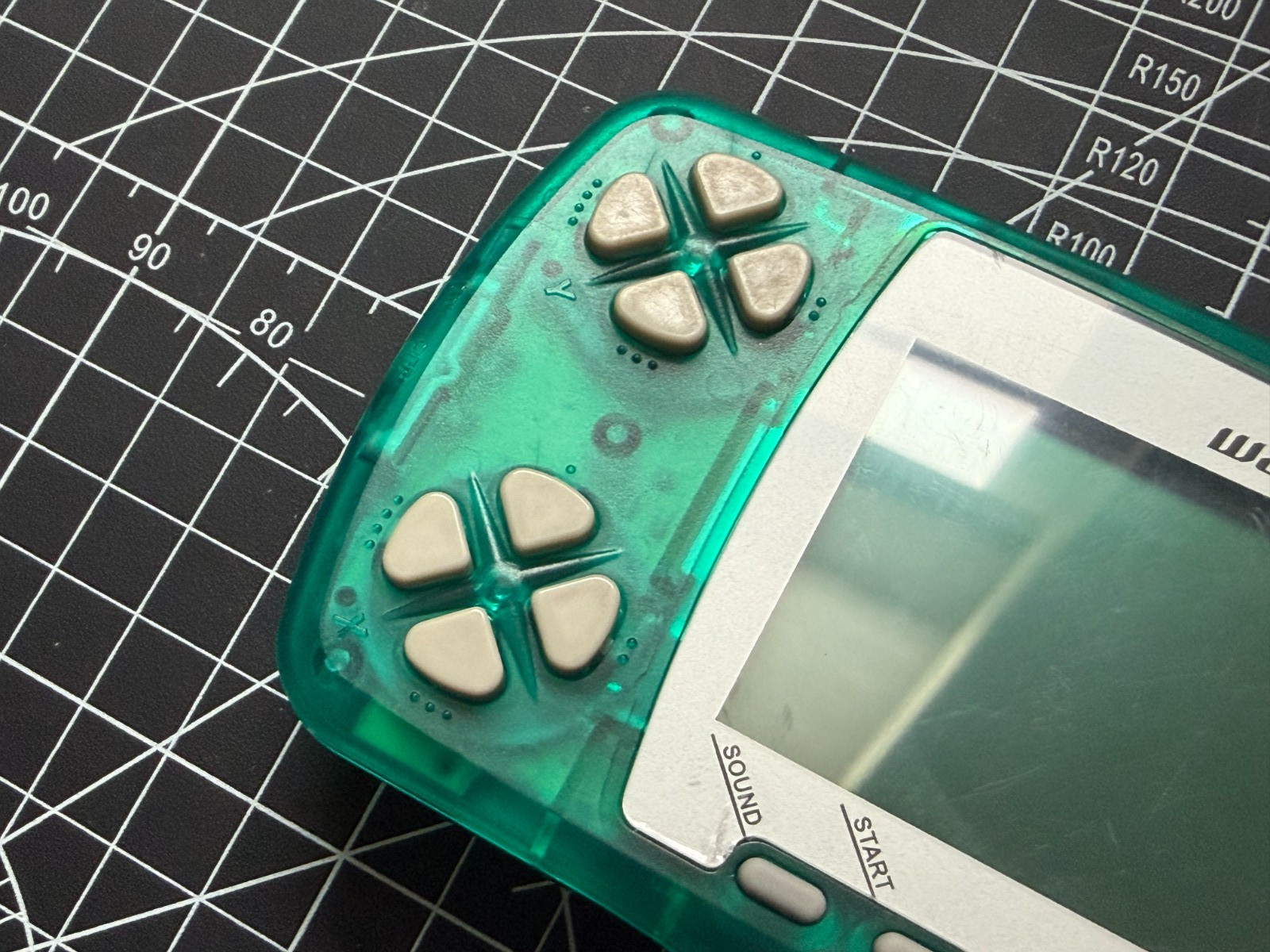 Bandai WonderSwan Mod Backlight For Original Screen – Skeleton Green