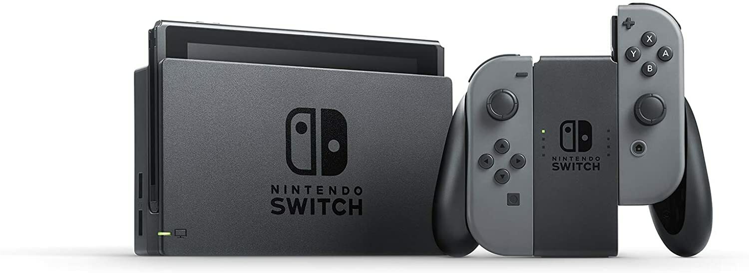 Nintendo Switch Console w/ Gray Joy Controllers 32GB – Open Box