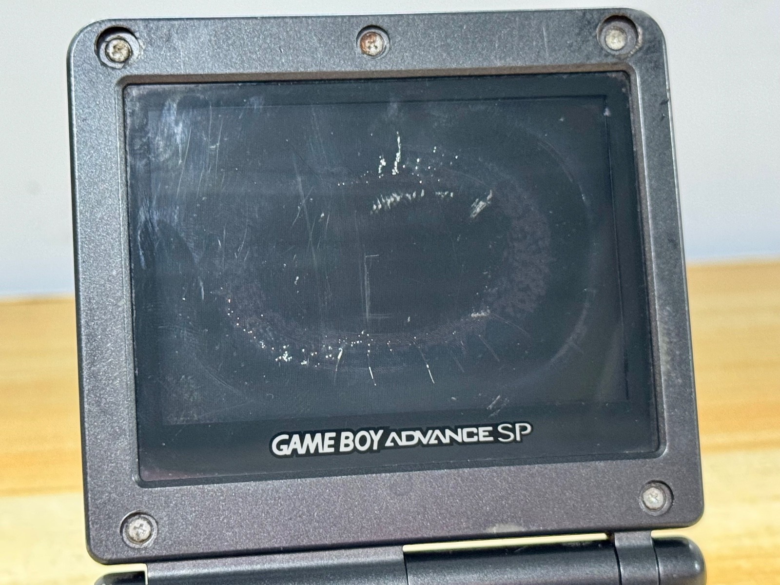 Nintendo Gameboy Advance SP AGS101 Onyx Black Handheld w/ USB Cable & Battery