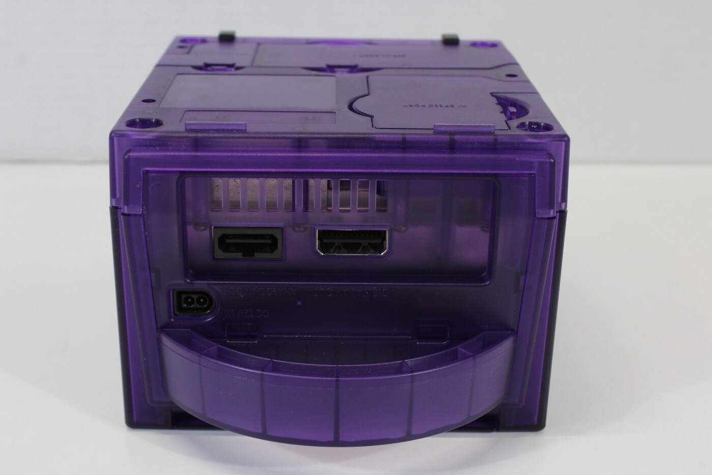 Nintendo Gamecube Console Clear Transparent Purple NTSC-U/C DOL-001 GC RGB LED