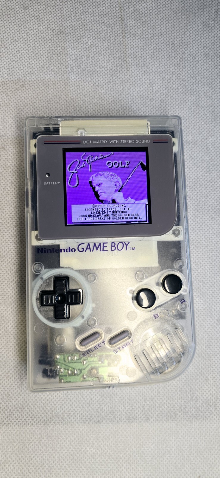 Nintendo Gameboy Multicolor Lcd Custom Case And All New Interior Amd Speaker.