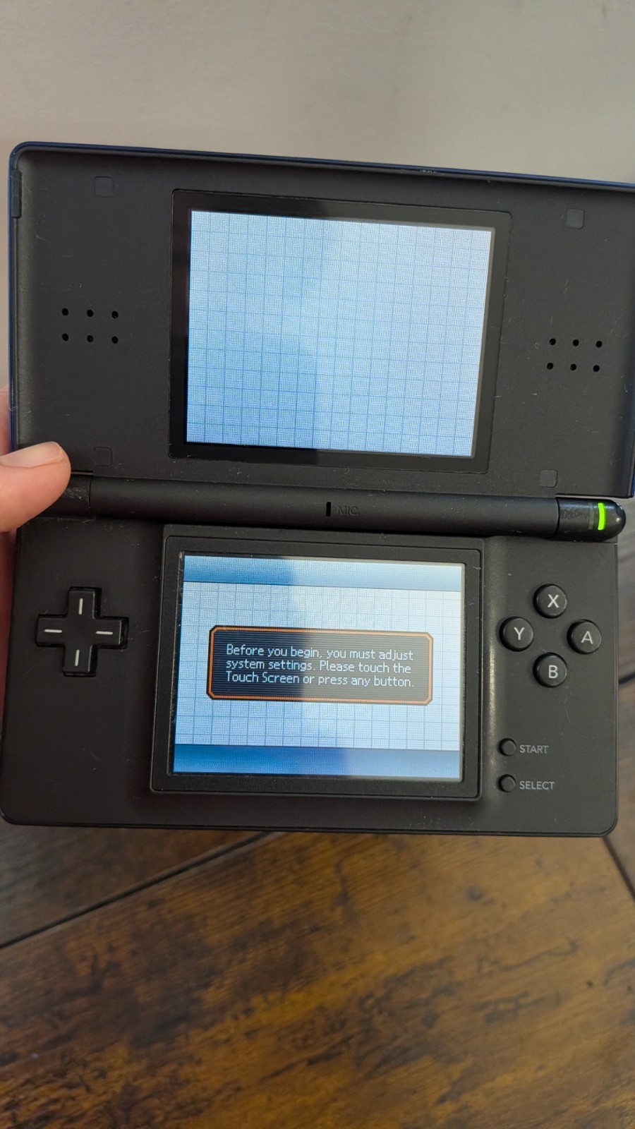 Nintendo DS Lite Handheld Console (USG-001) Blue w/ OEM Stylus Tested WORKING