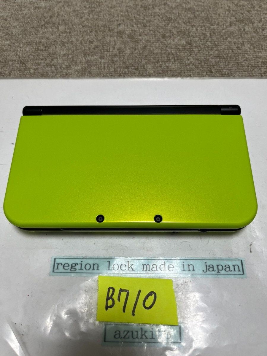 New Nintendo 3DS XL LL Black Lime Console region Japanese B710 dual IPS