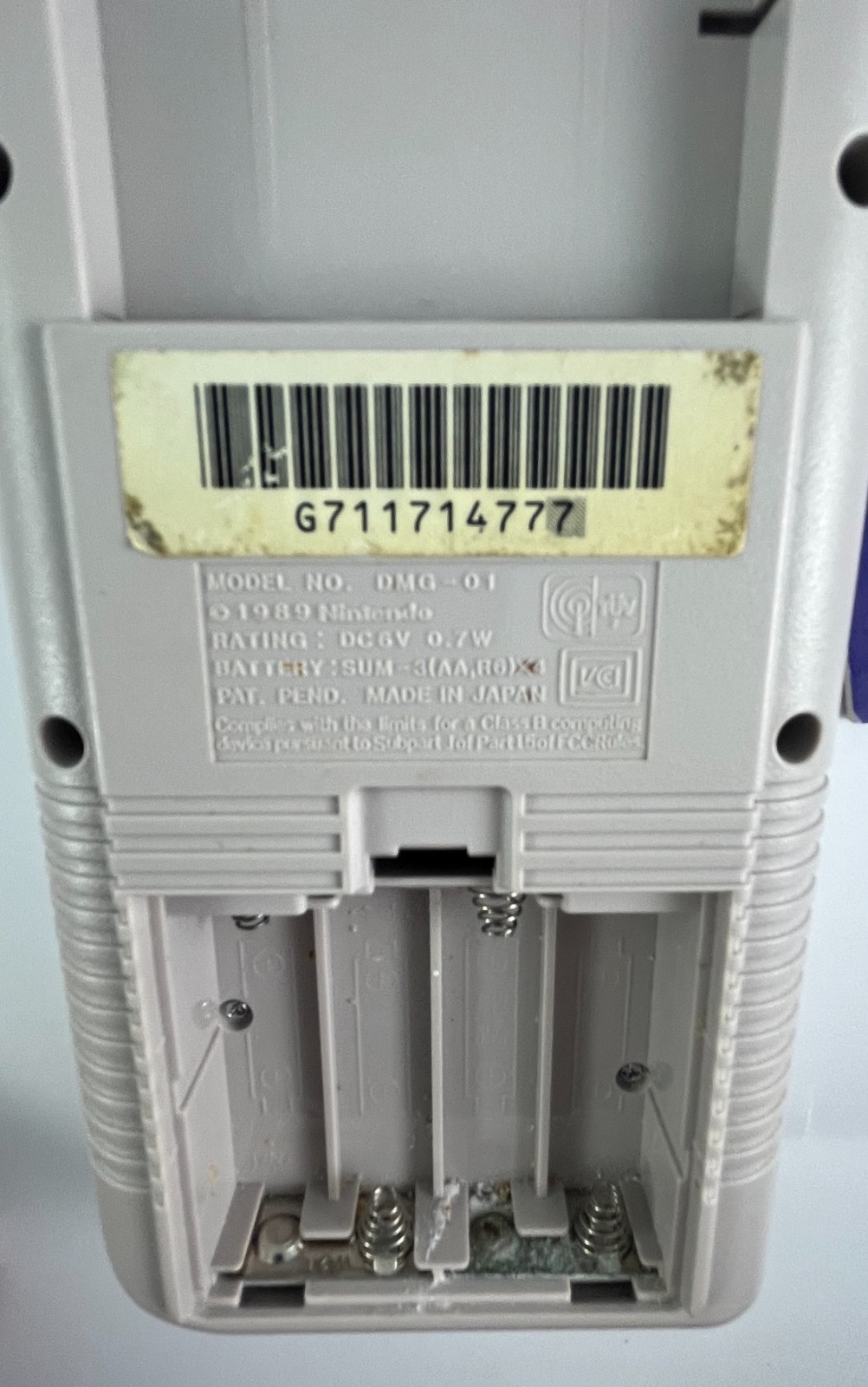 Nintendo Game Boy Handheld System Gray DMG-01 Bundle W 3 Games & Manuals