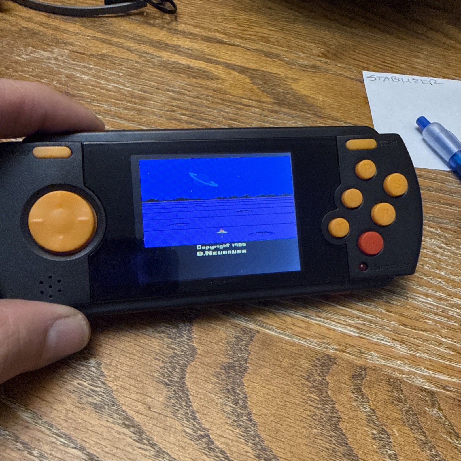 Atari Flashback Portable Handheld Game Console Built-in Games Black Orange