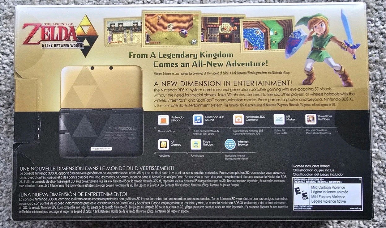 BRAND NEW Nintendo 3DS XL Limited Edition Console – Zelda: Link Between Worlds