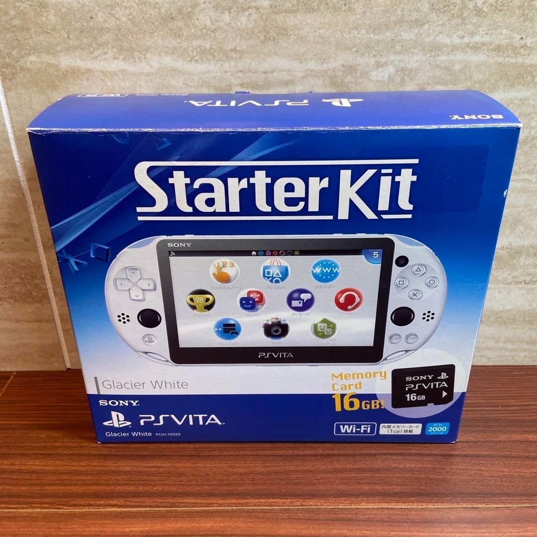 PSVITA 2000 Starter Kit Glacier White 4582 From Japan
