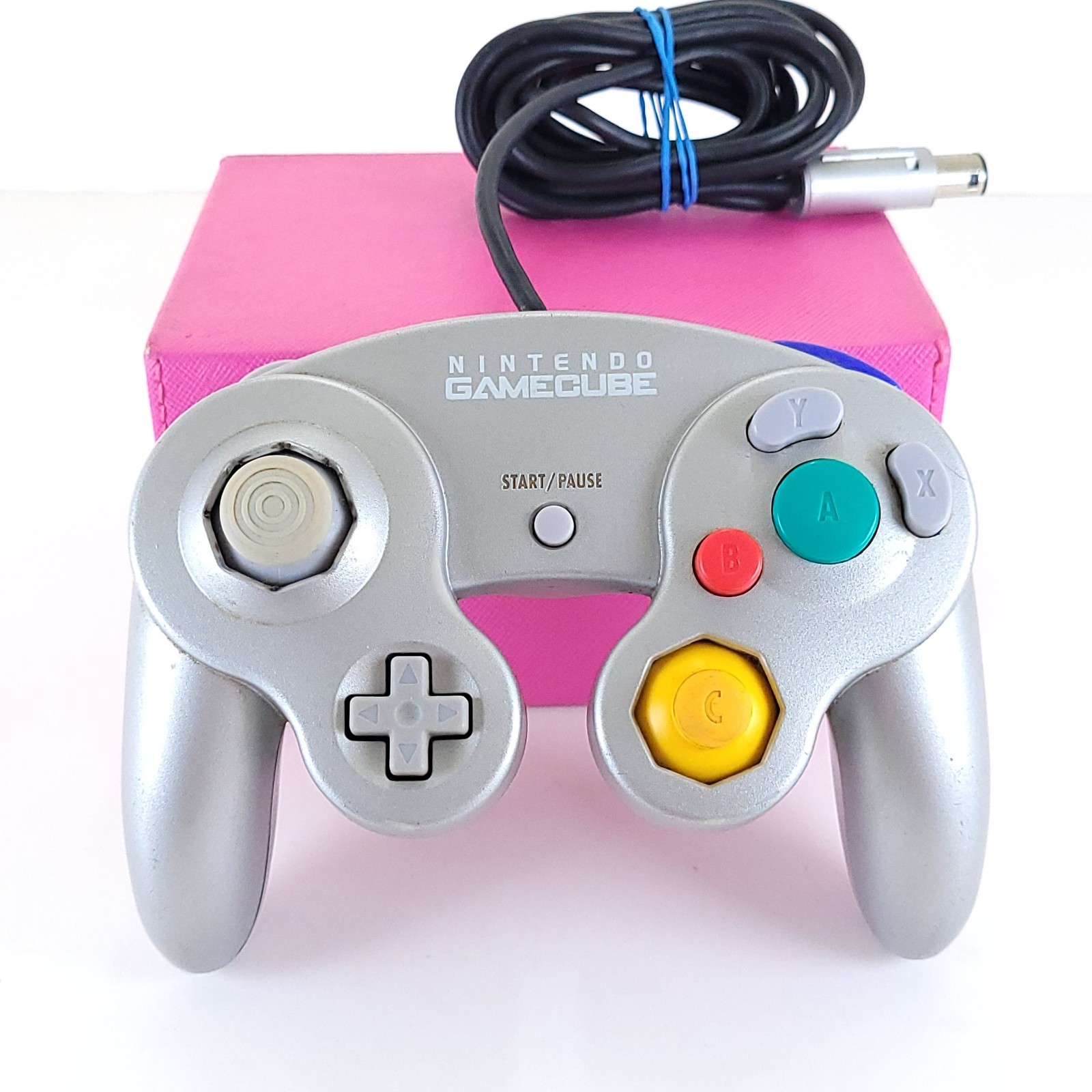 Nintendo GameCube Console (Platinum Silver) w/Controller + Cords DOL-101