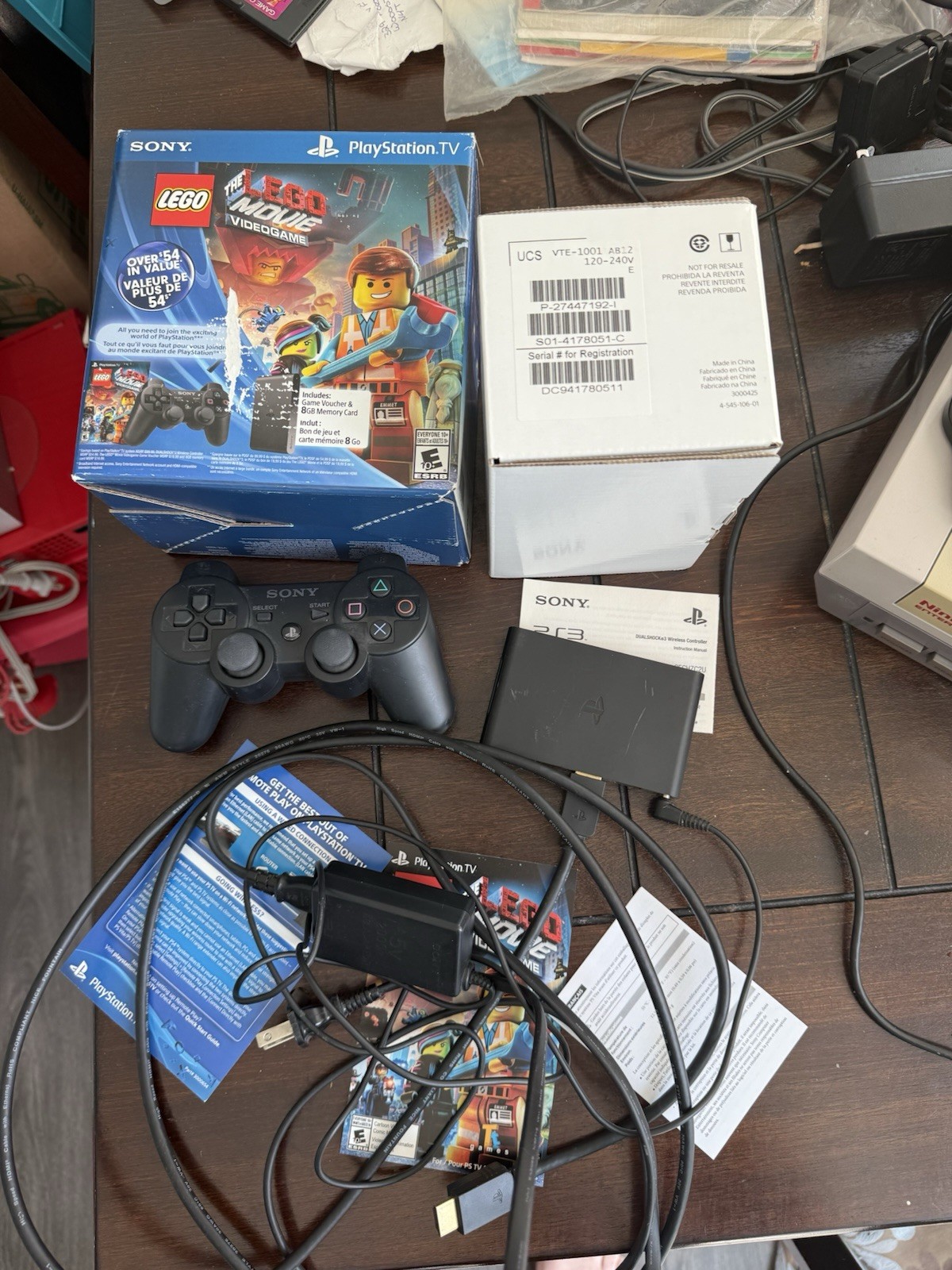 PlayStation PS Vita TV VTE-1001 Lego Movie Controller Console Bundle Sony