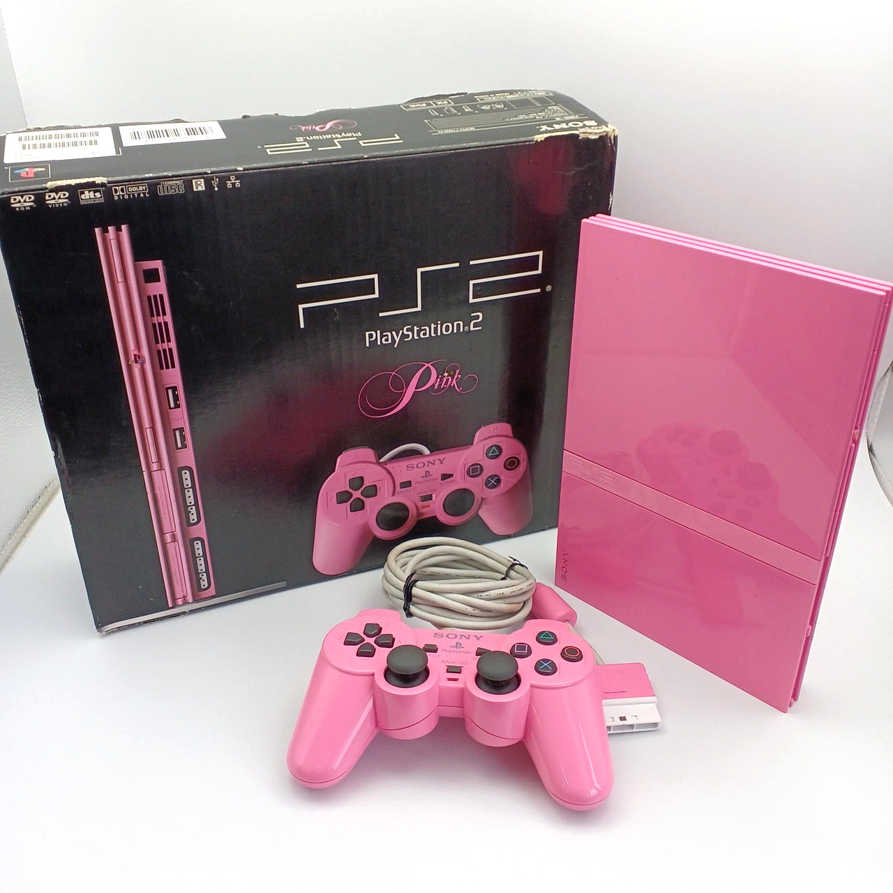 Sony Playstation2 SCPH-77000PK Pink Limited Edition Console Tested w/ Box, etc.