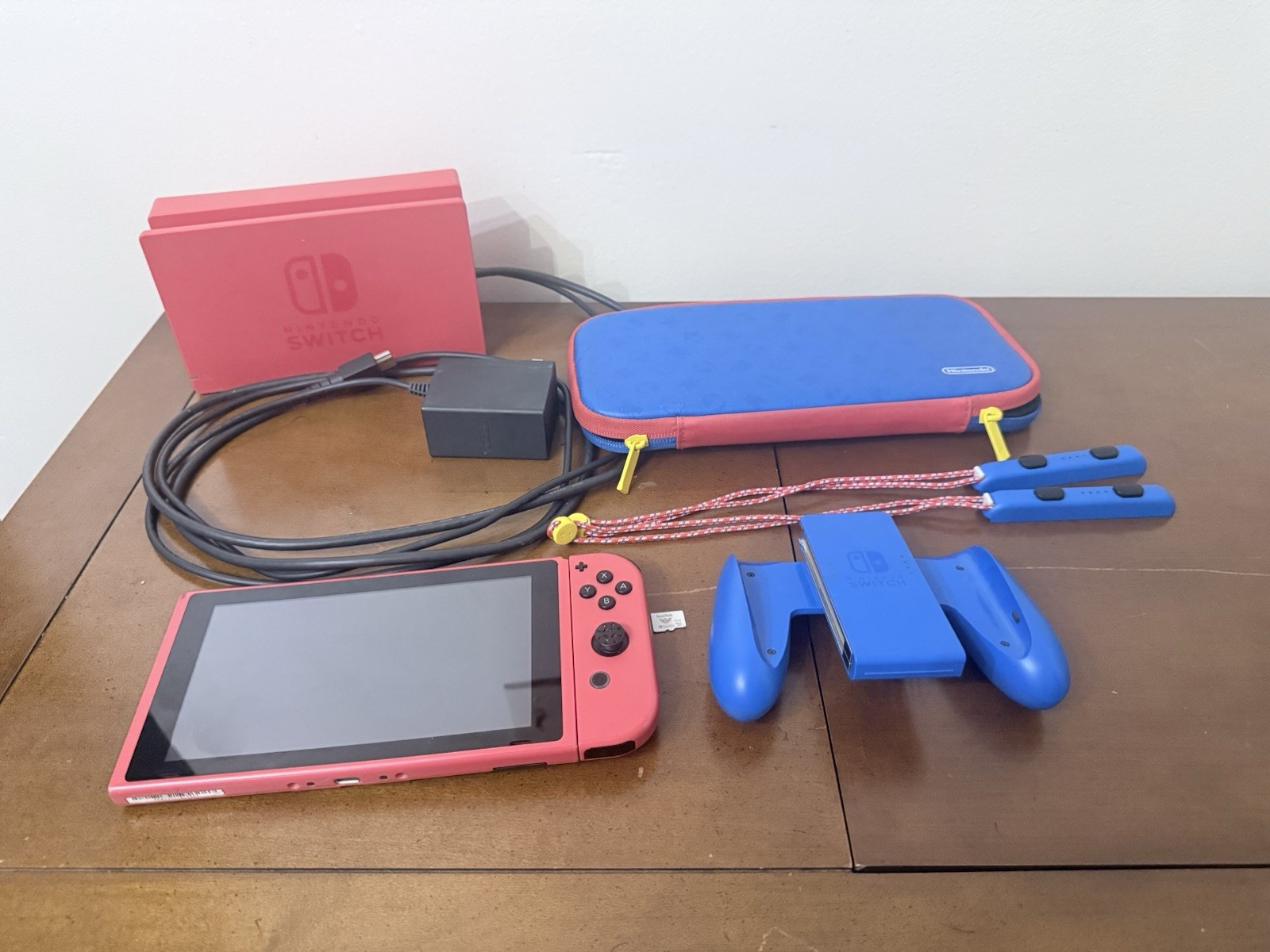 Nintendo Switch Super Mario Special Edition Red & Blue Console + Accessories