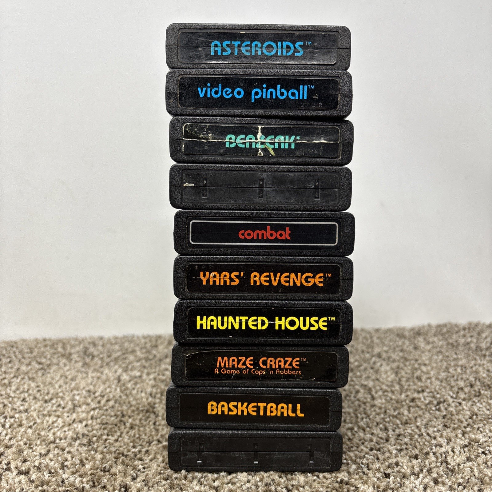 Atari 2600 Junior Jr Console System Bundle 10 Games Tested