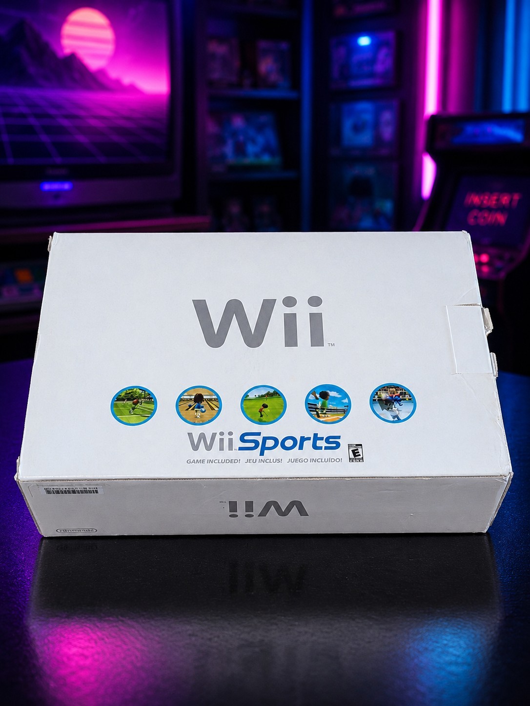 Nintendo Wii Console CIB Matching Serial Box Bundle Smash Bros, Wii Sports OEM
