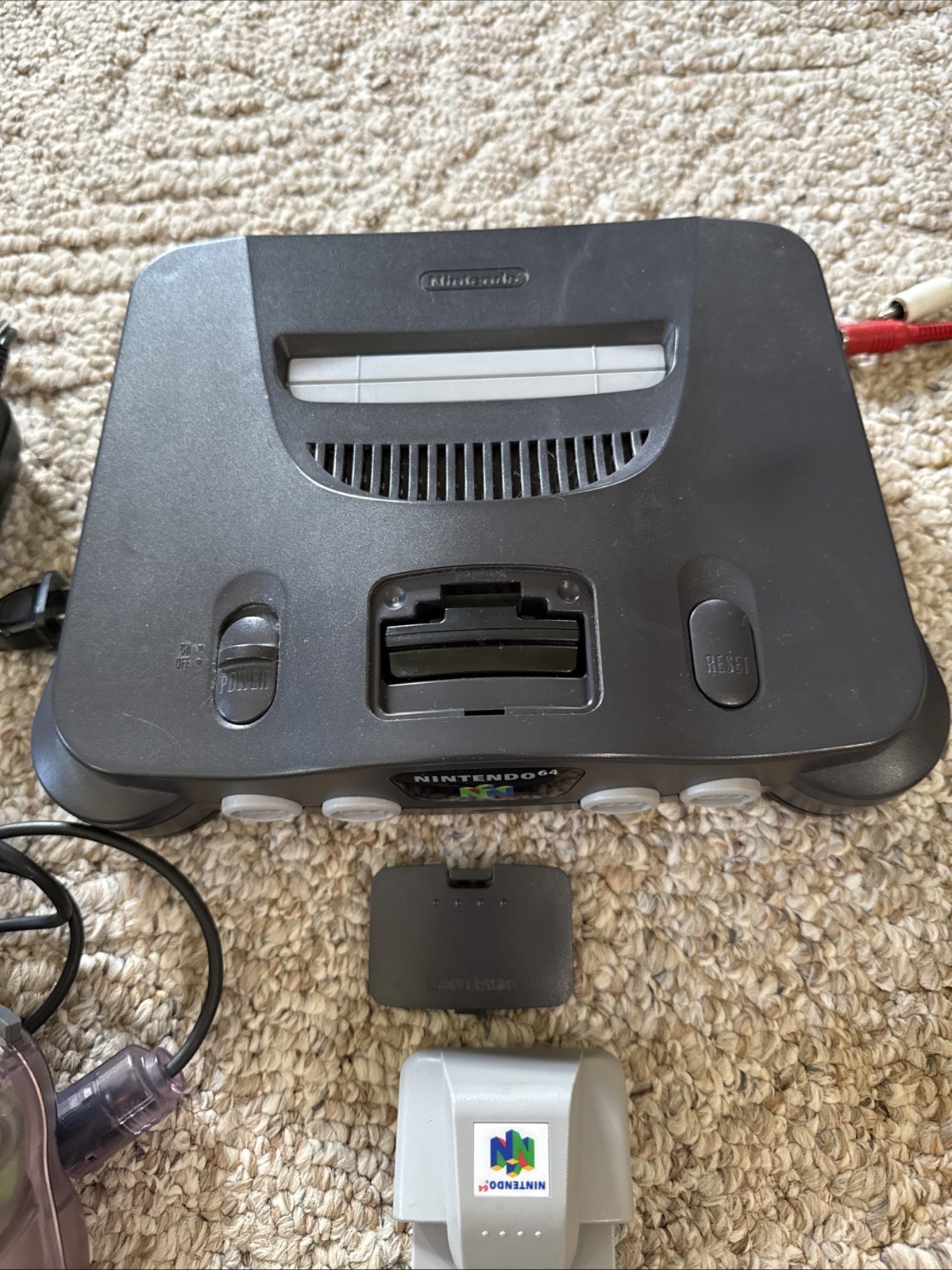 Vintage Nintendo 64 N64 Bundle W Controllers