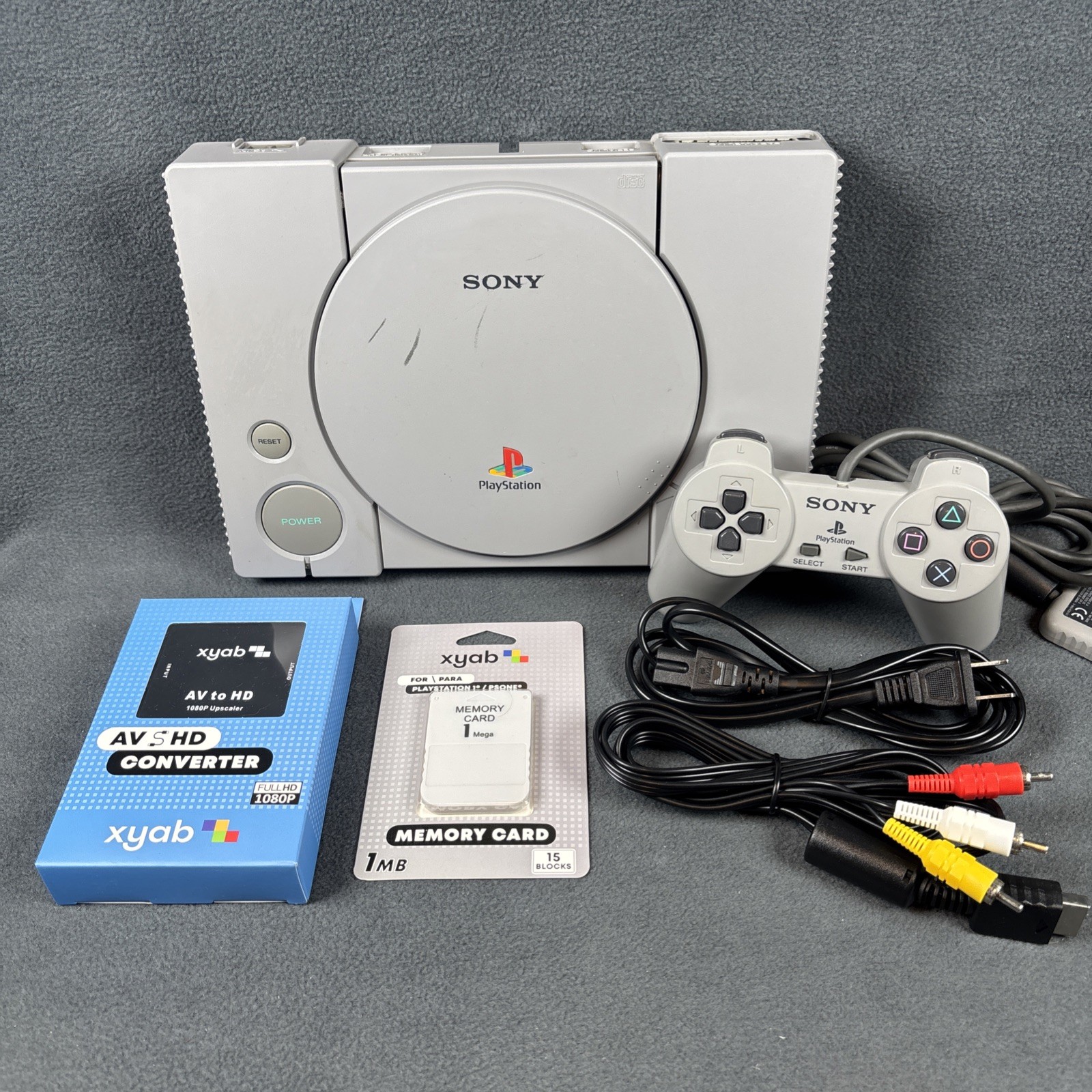 PlayStation 1 – PS1 SCPH-5501 Console w/ Accessory Bundle – Tested