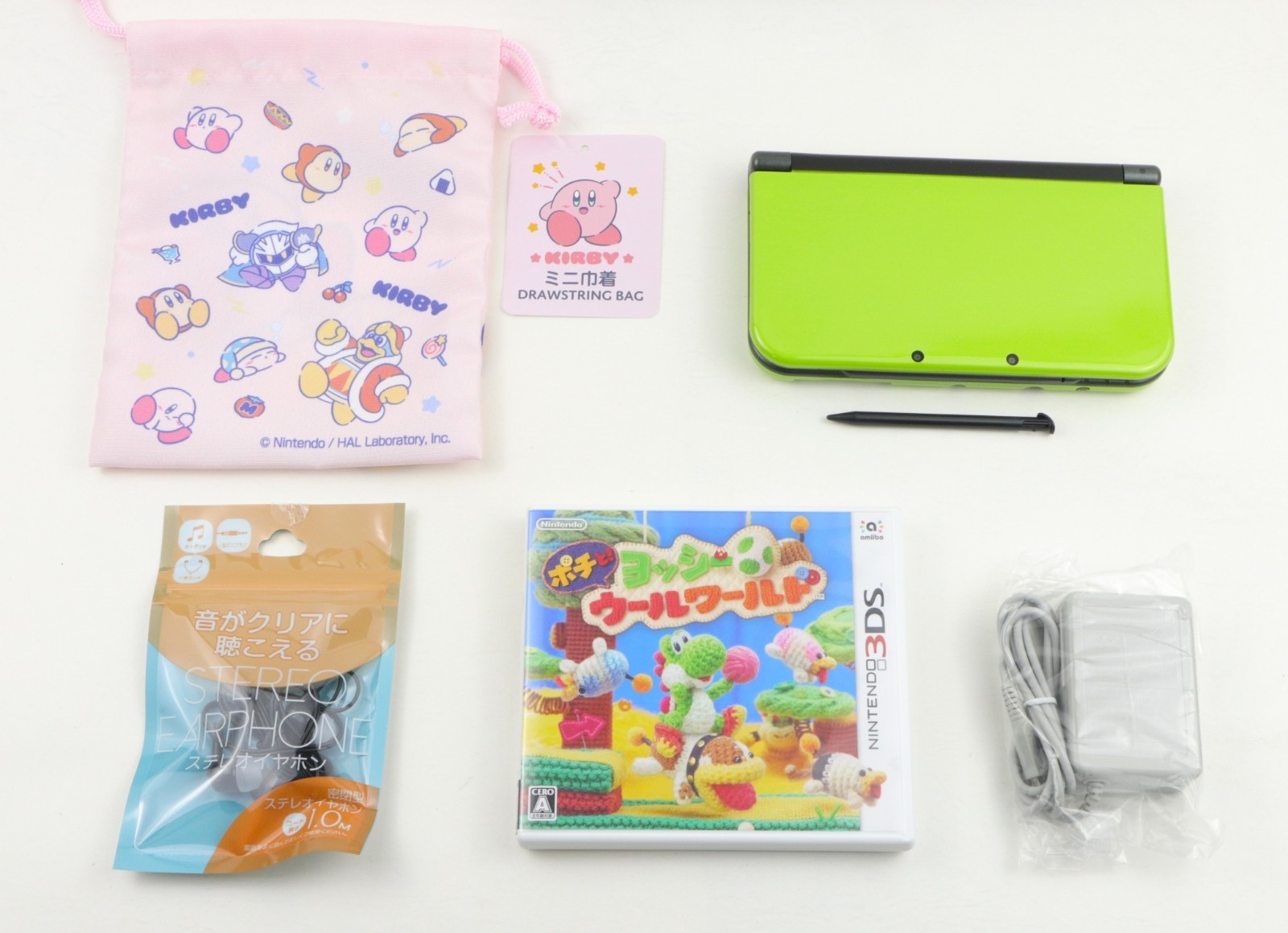 New Nintendo 3DS XL LL Console Dual IPS LCD Lime Black Near Mint / Region Free