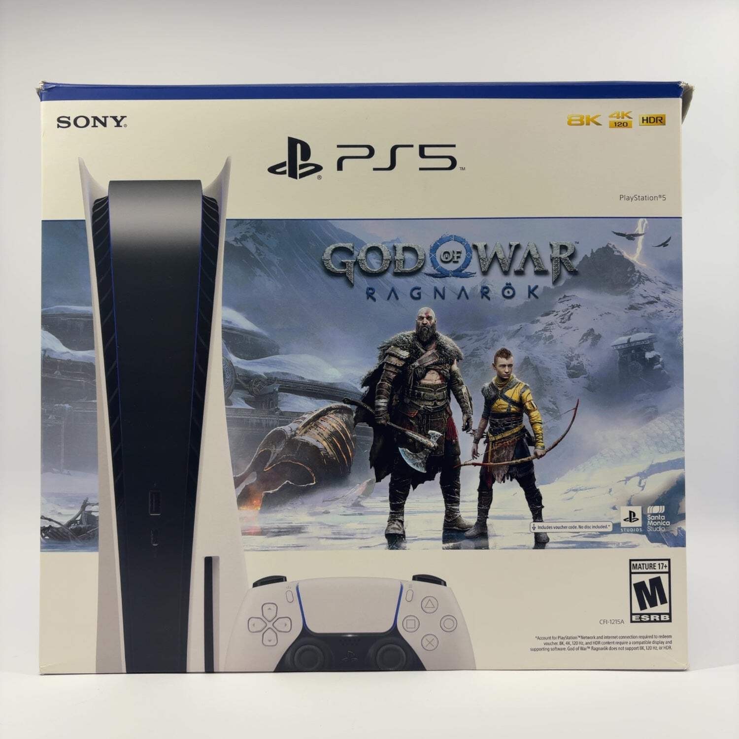 Sony PlayStation 5 Disc PS5 825GB White Console Gaming System CFI-1215A