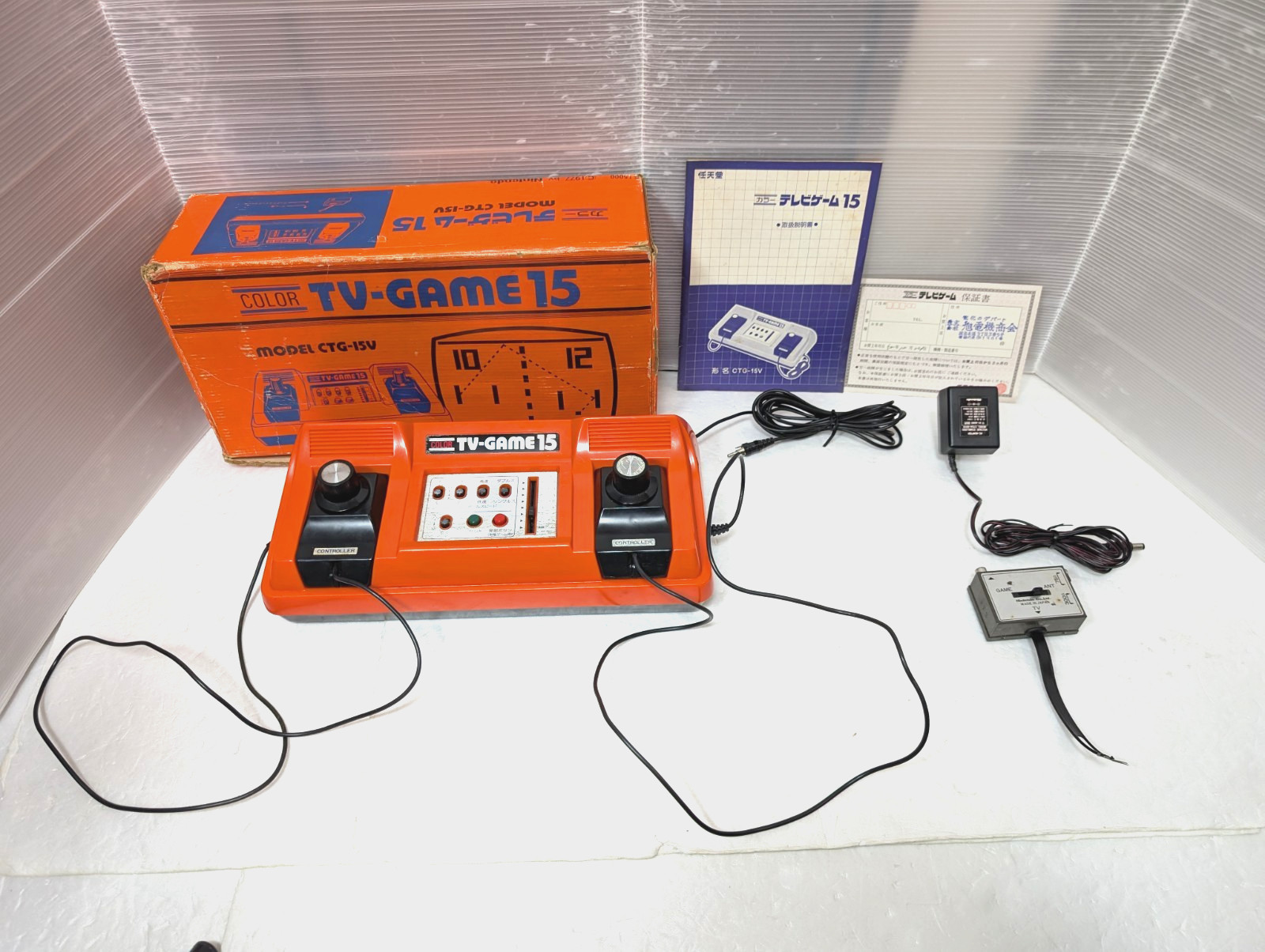 Nintendo Color TV game TV-GAME15 CTG-15V console Japan Box Manual