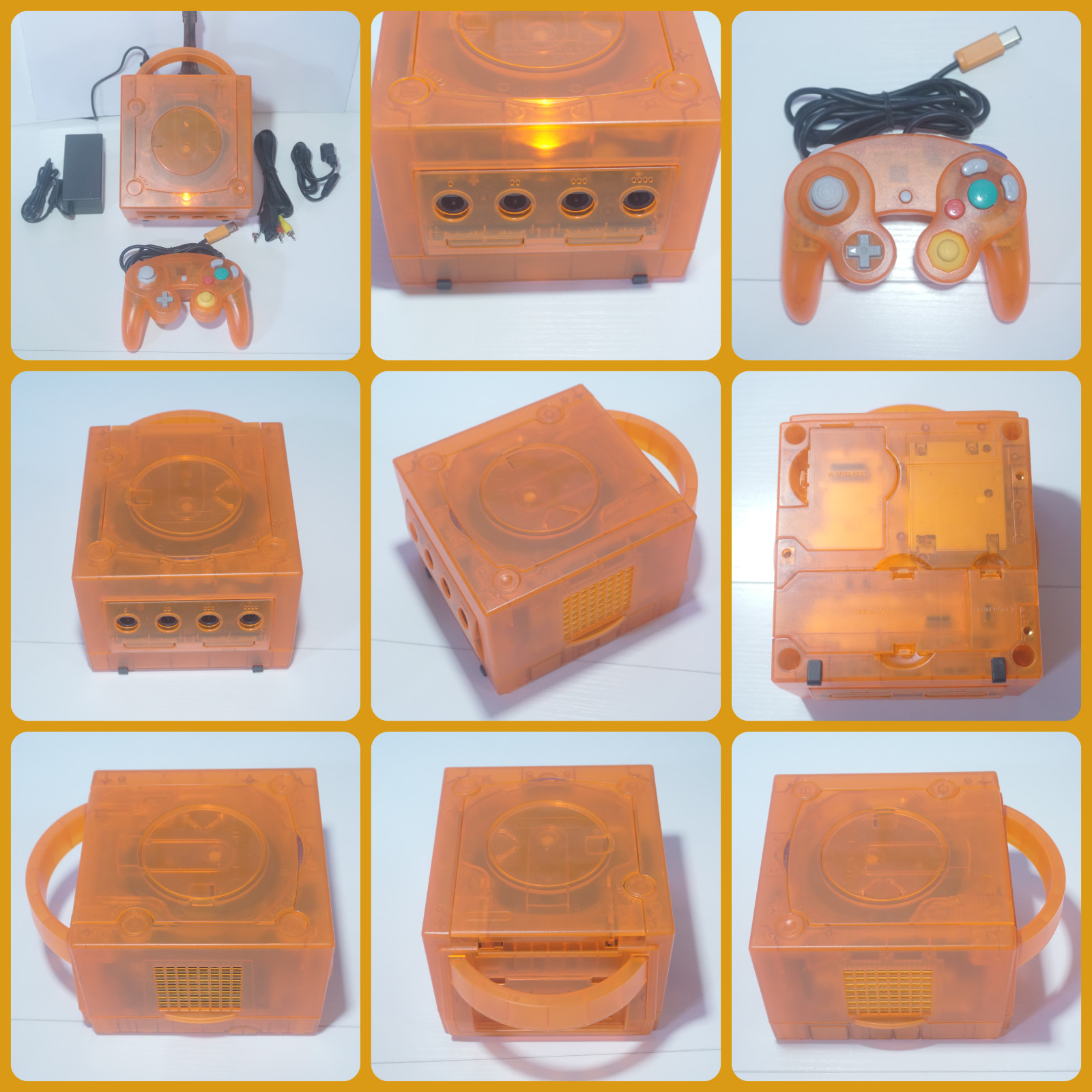 Various Colors Nintendo GameCube Console DOL-001 (USA) and Controllers Reshelled