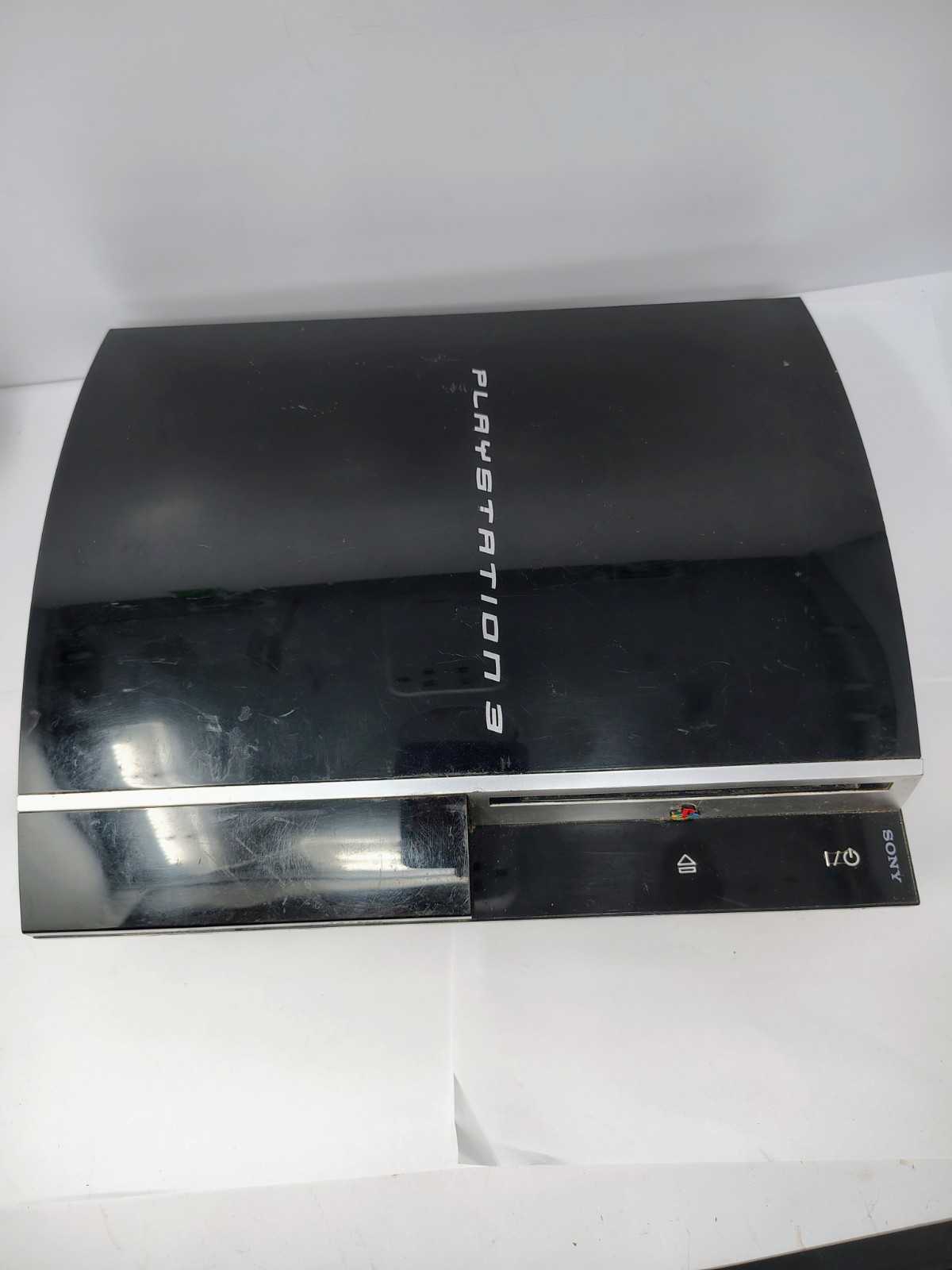 Sony PlayStation 3 Fat PS3 Black Console On CECHP01 Parts Repair Powers On Read