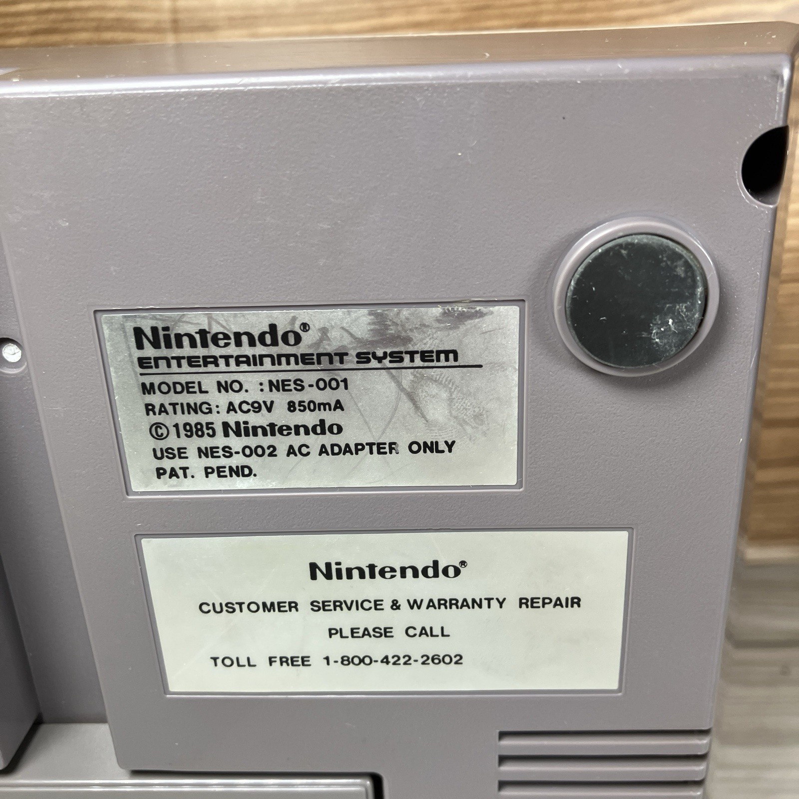 Nintendo NES Original System Console Tested Working No Cords Read