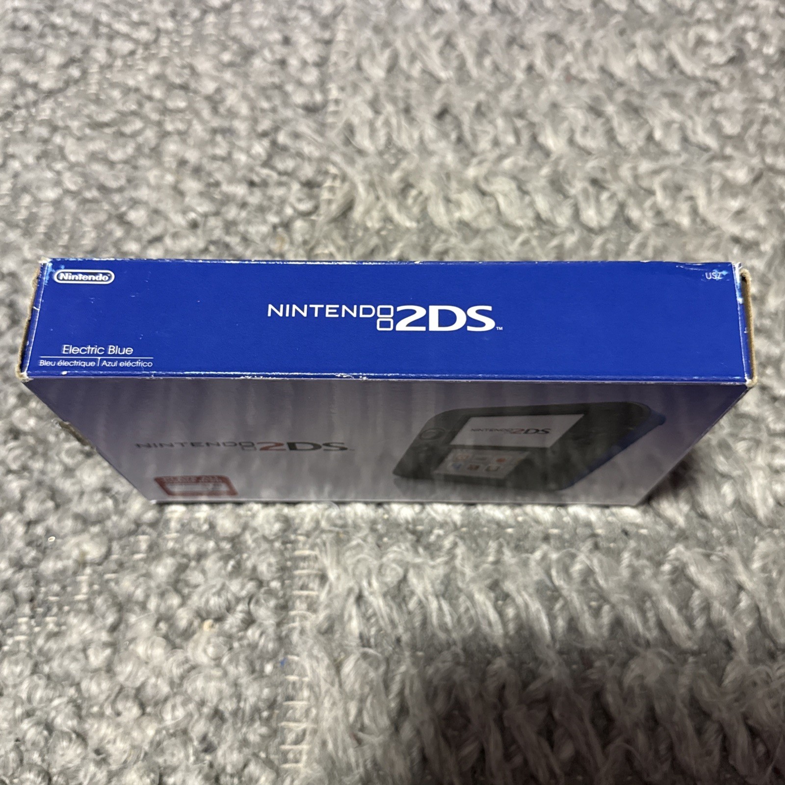 2013 Nintendo 2DS Electric Blue System; Works w/Box & Charger, Early Firmware