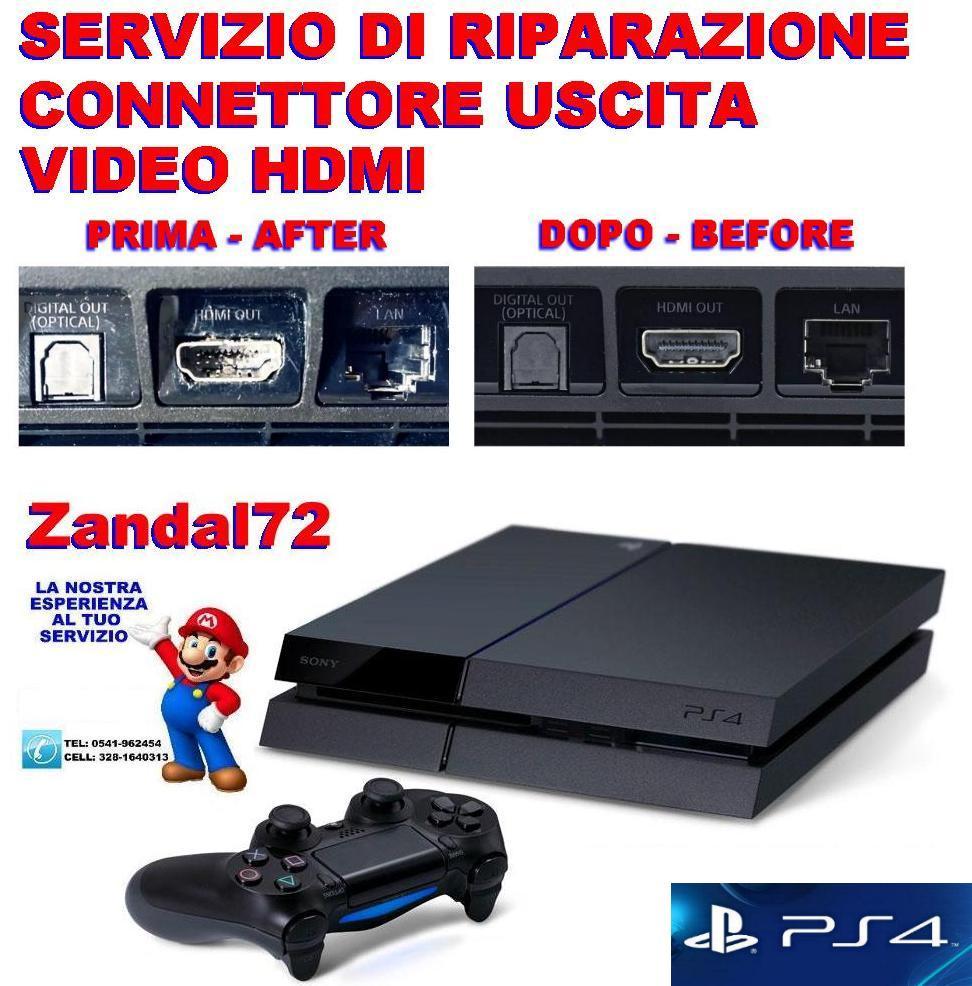 SONY PLAYSTATION 4 PS4 BLACK SCREEN BROKEN HDMI PORT REPAIR SERVICE