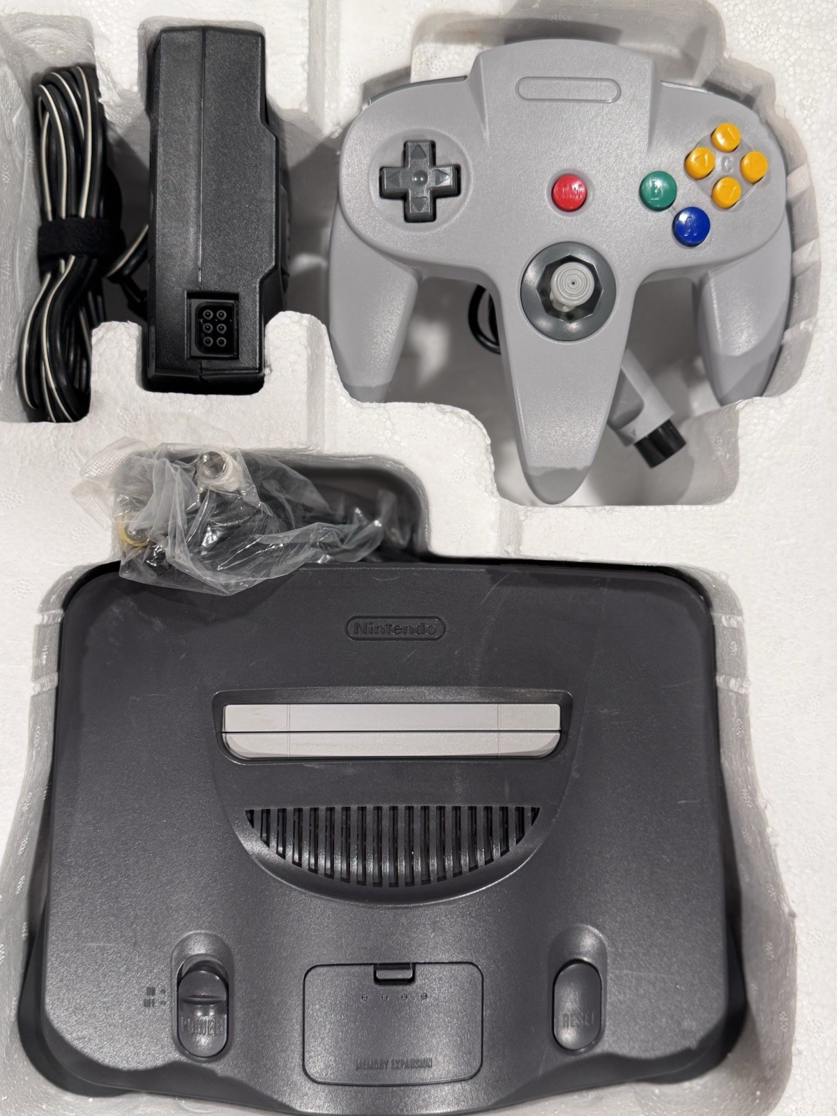 Nintendo 64 Console Atomic Purple Controller System Bundle with Box