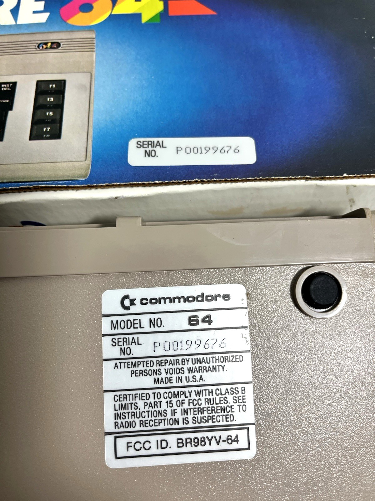 Vtg RARE Commodore 64 Console [Matching Serial #s] Bundle *IMMACULATE* w/ Extras