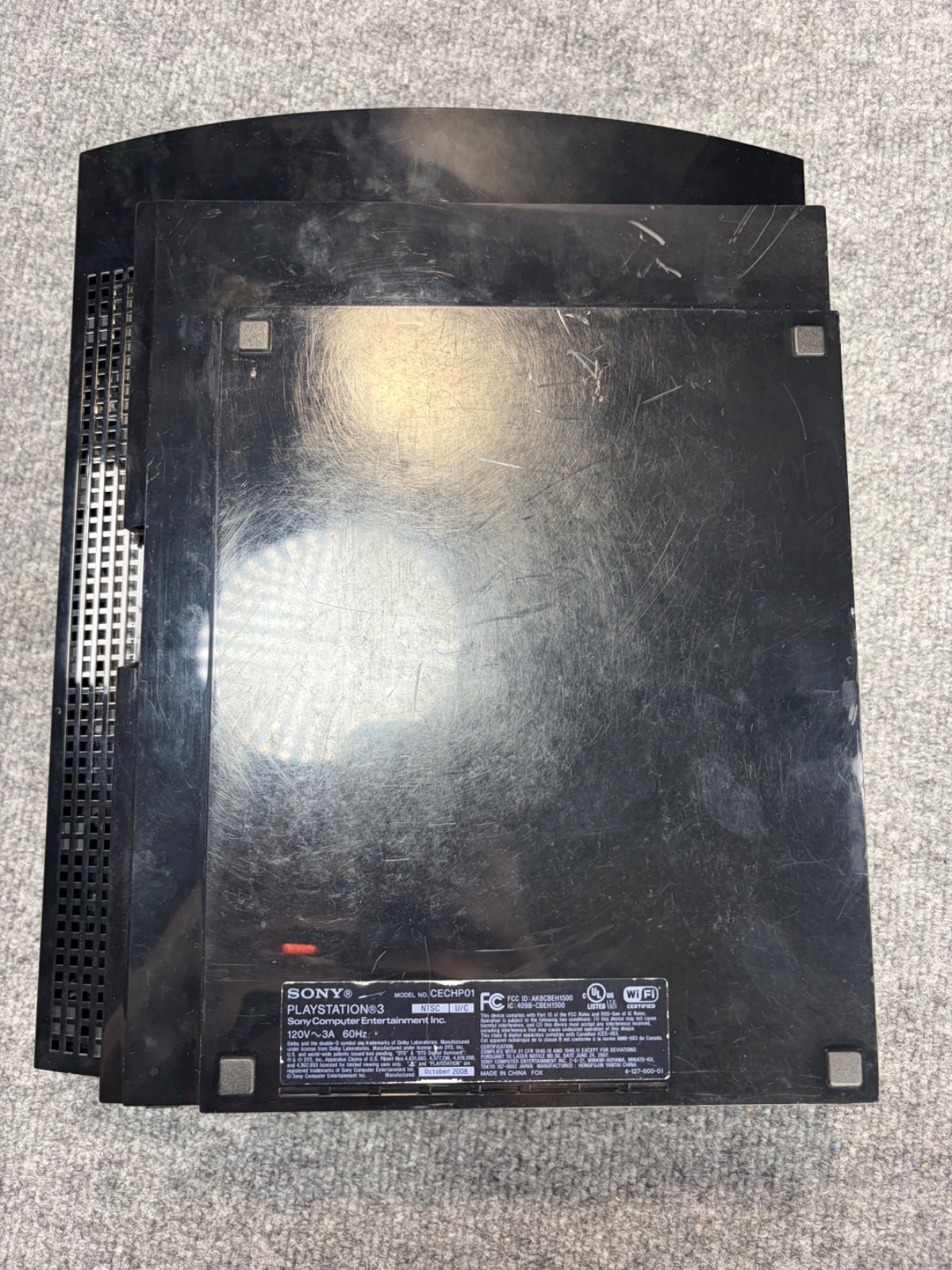 PlayStation 3 Fat PS3 CECHP01 Console 80GB – Somewhat Works – FOR PARTS