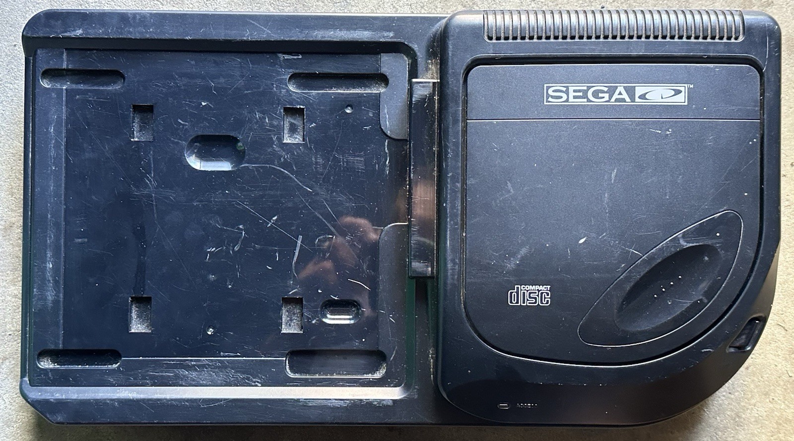 SEGA CD Console Add-On for Sega Genesis Black CD Player Composite RCA