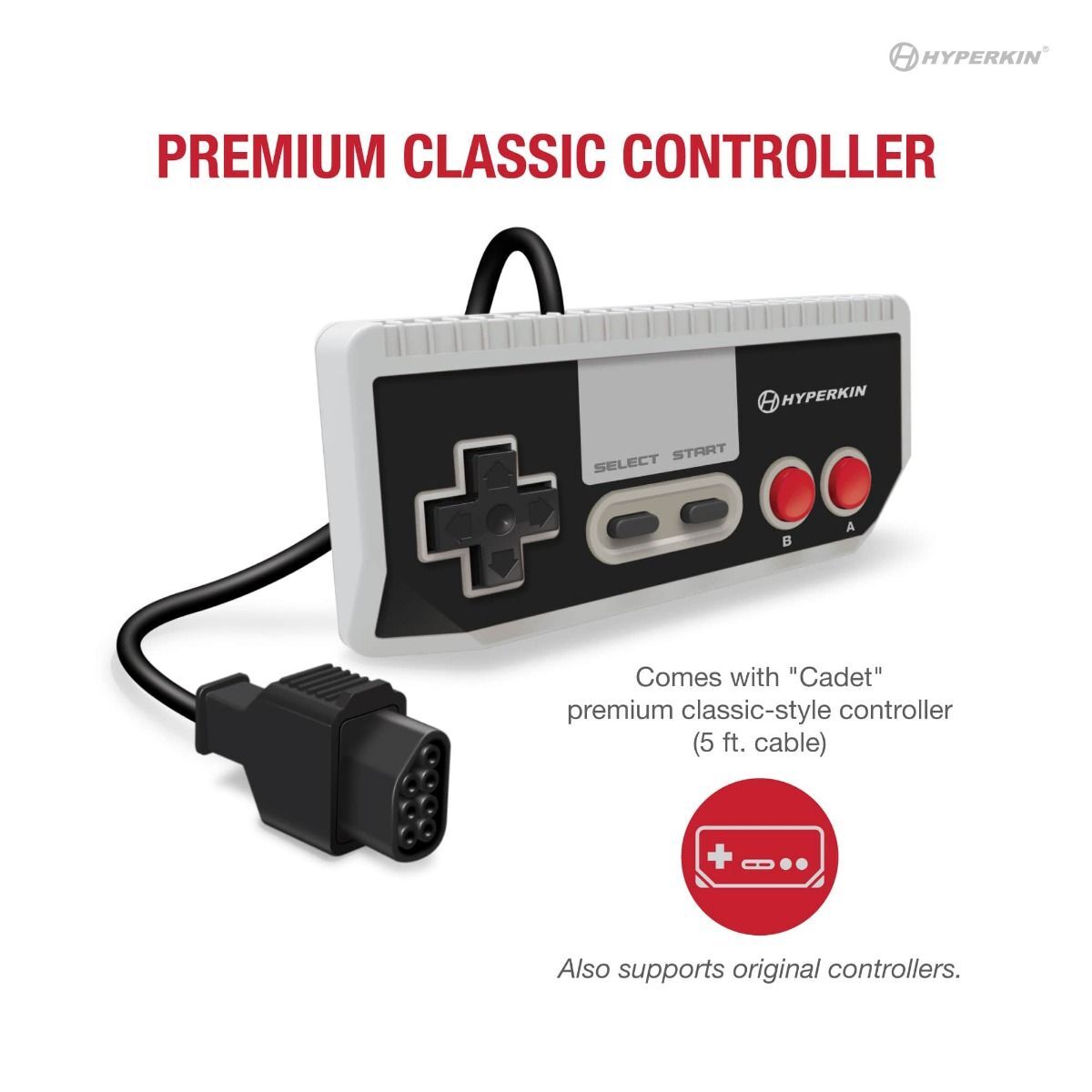 Gray Color Retron 1 Top Load Game Console System for NES Games