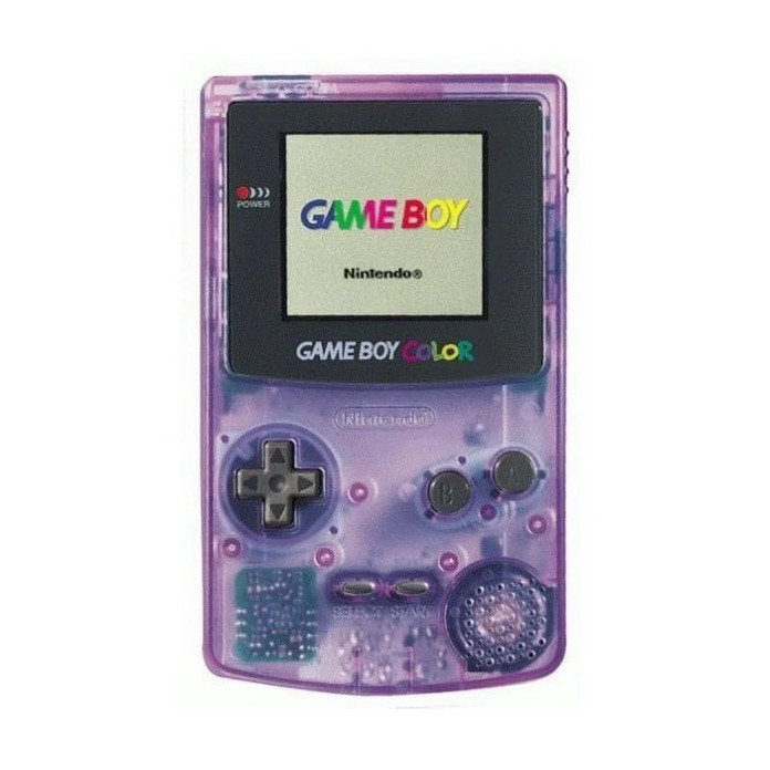 Nintendo Game Boy Color Handheld System Purple Clear Color Display CGB-001