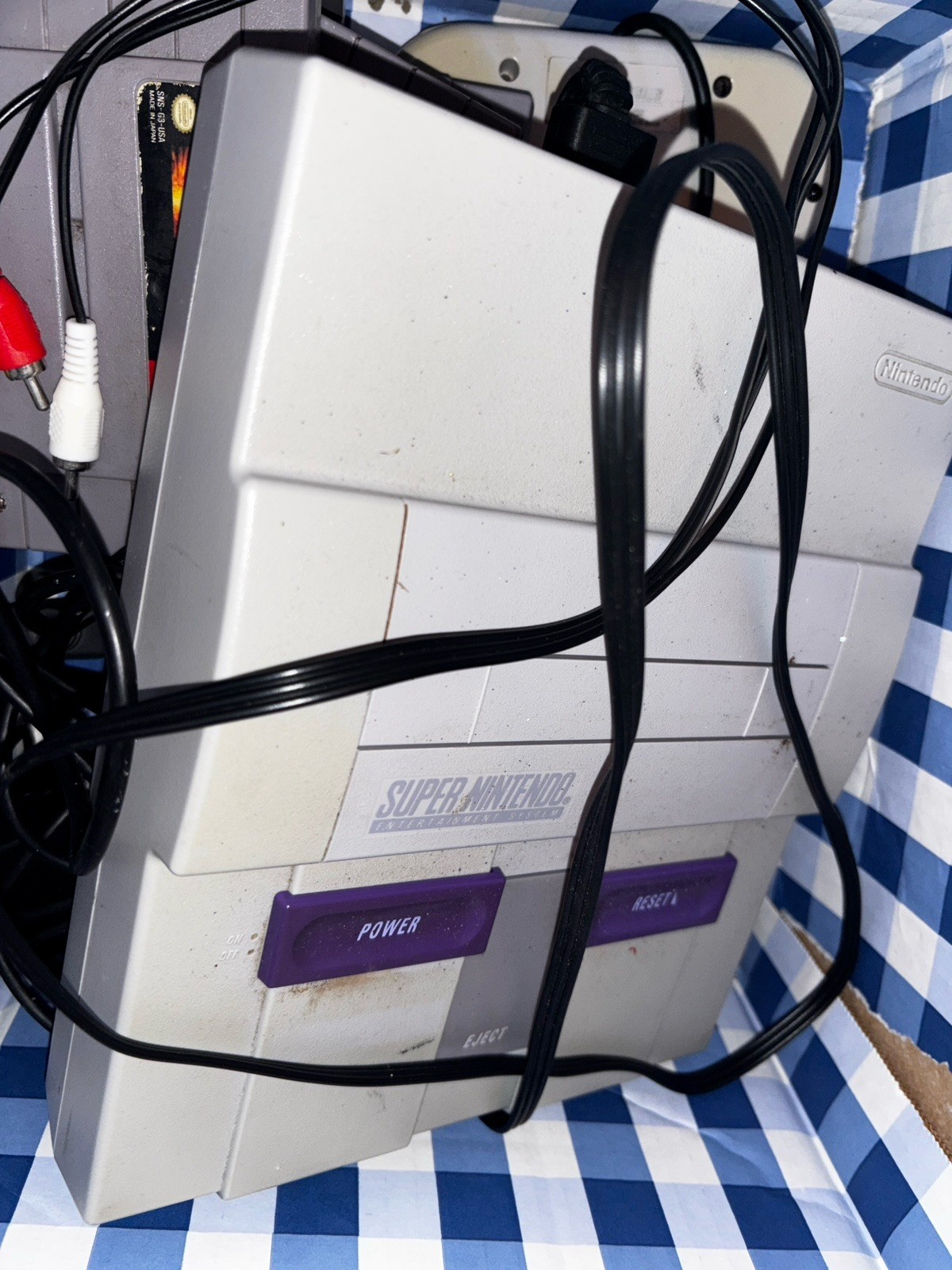 Nintendo SNES Home Console With Cables, Two Controllers And 4 Awesome Games!!!