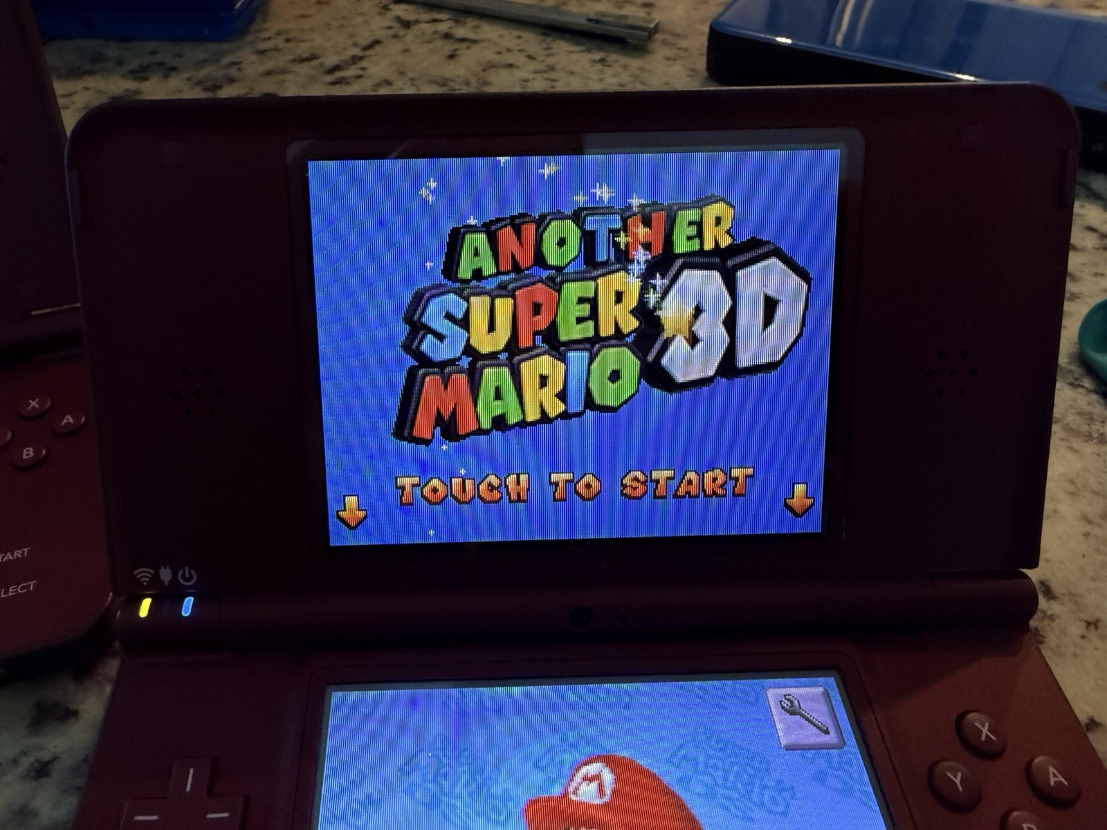 Nintendo DSi XL Edition – Burgundy Charging Cable Games New Screens Very Nice