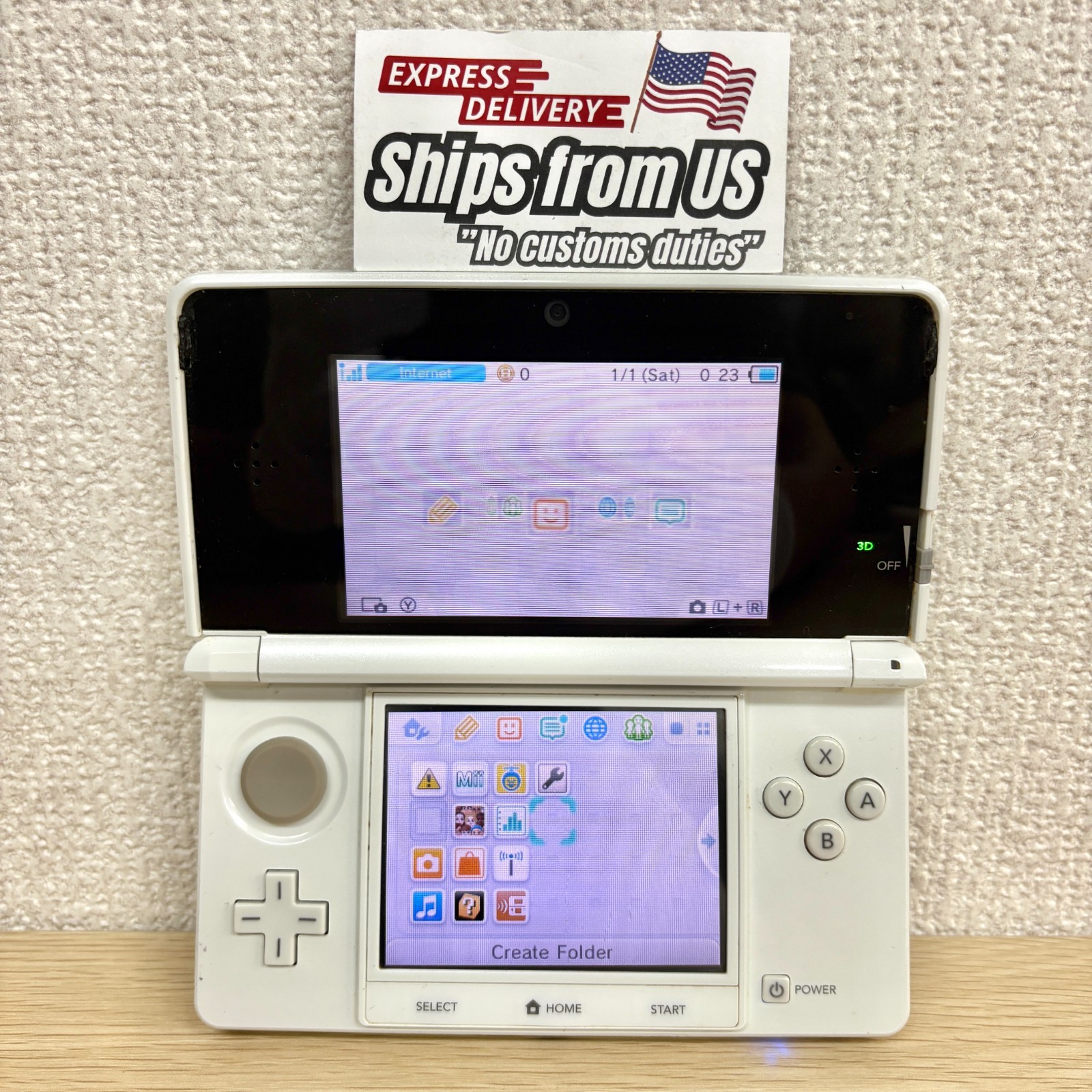 Nintendo 3DS / 3DS XL LL Region Free Console Used RANK A/B U.S Shipping F/S