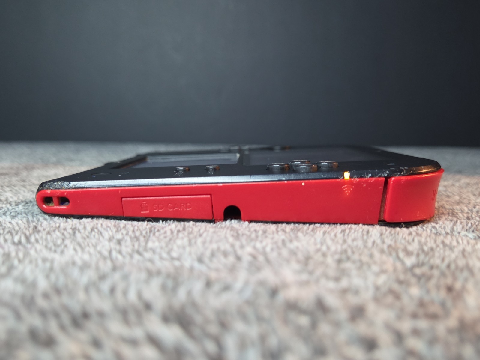 Nintendo 2DS Black & Crimson Red System Tested And Working Console Only