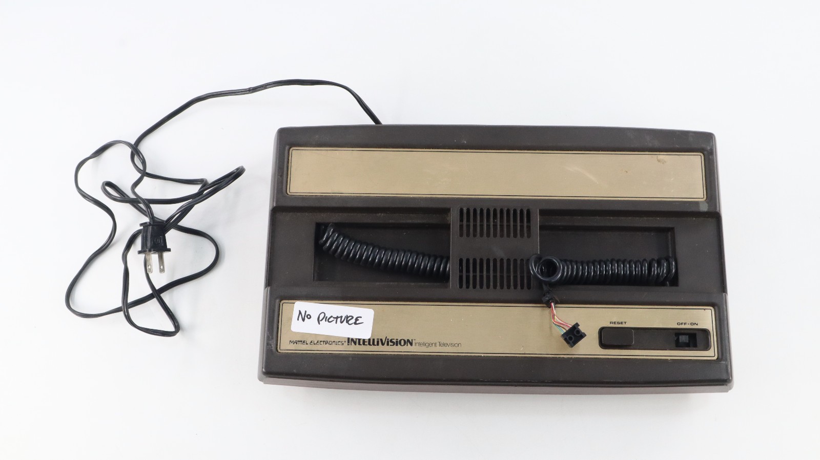 Vtg 1978 Intellivision Console Mattel PARTS ONLY AS IS Powers On But No Image 4