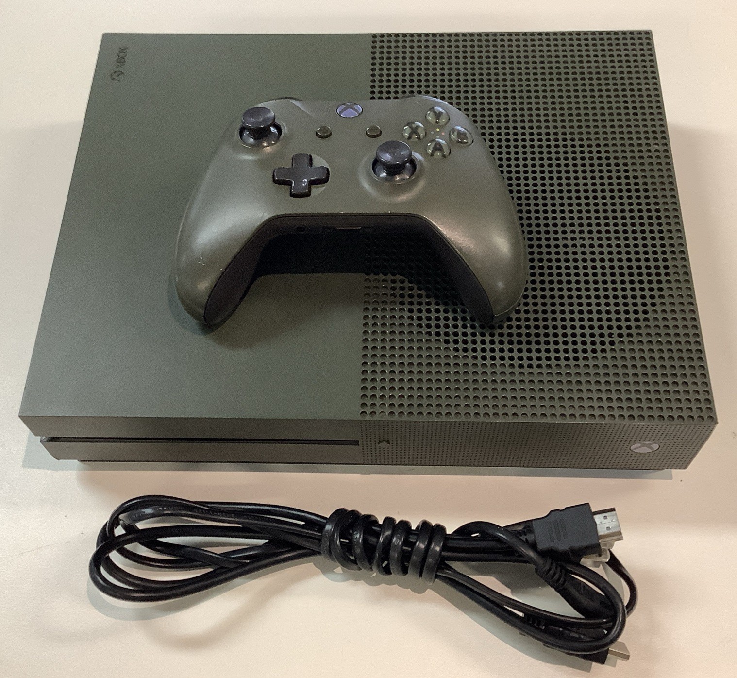 Microsoft Xbox One S 1TB Console Battlefield 1 Military Green 1681 – PreOwned