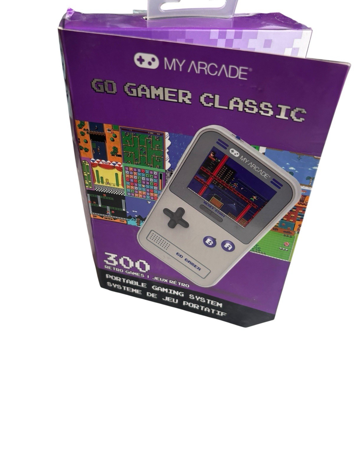 My Arcade Go Gamer Classic-Purple Portable Electronic Game Console with 300 Gams