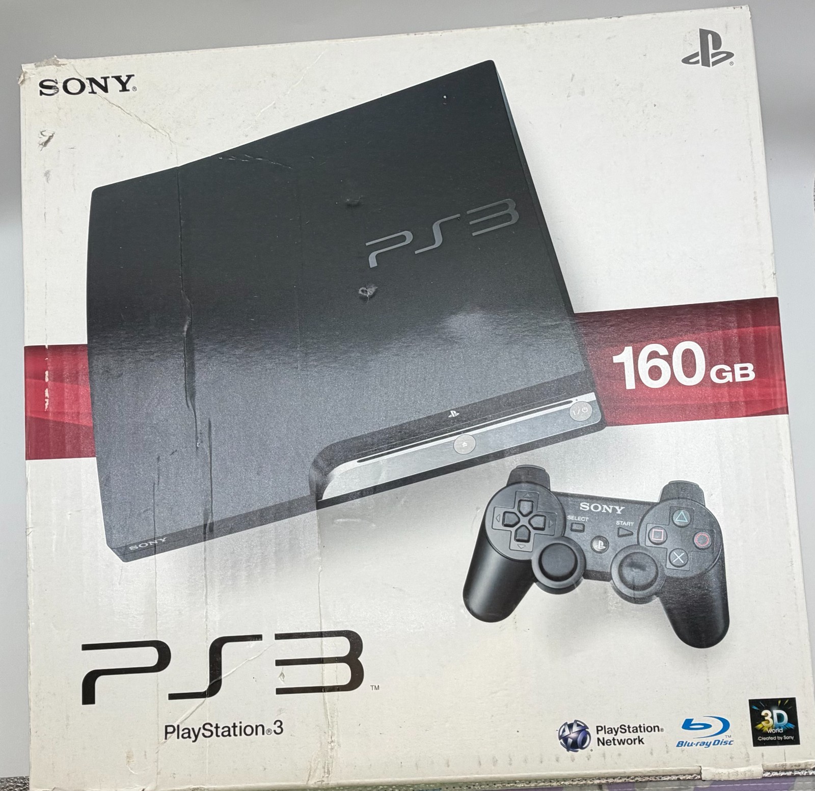 Sony PlayStation 3 PS3 Slim CECH-2500A 160GB Black Console Boxed Tested Japan