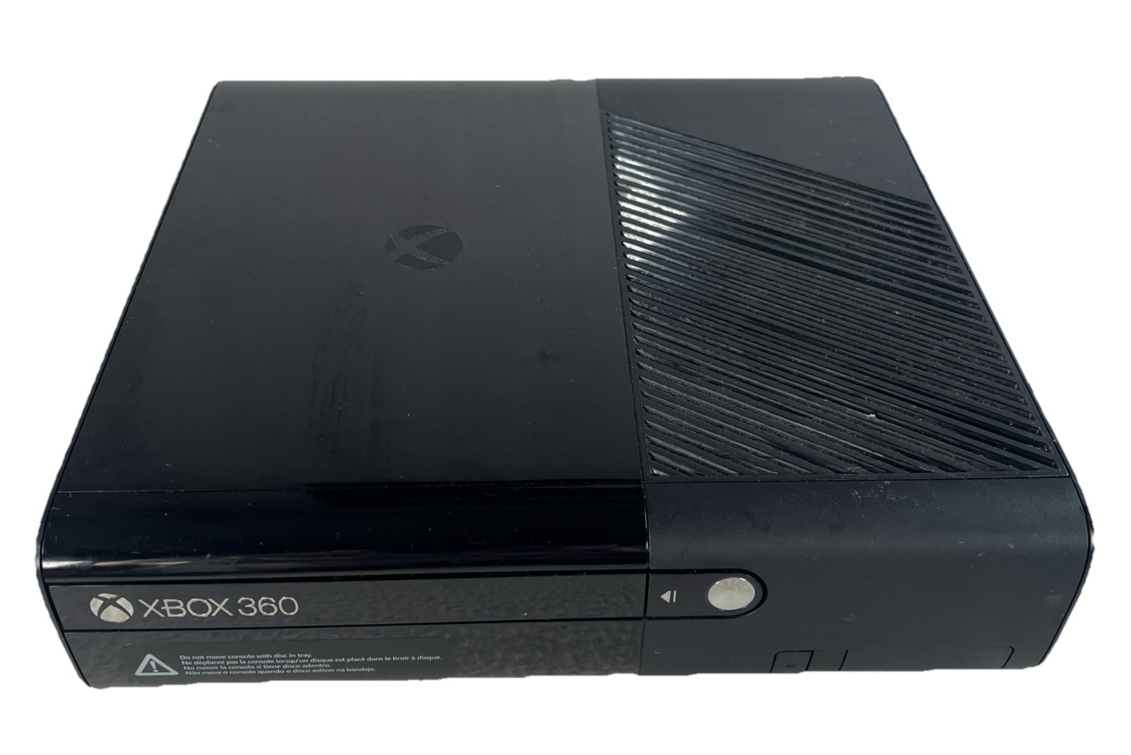 Microsoft Xbox 360-E Console LOT 4GB Wireless 2 Controllers Charger Black Tested