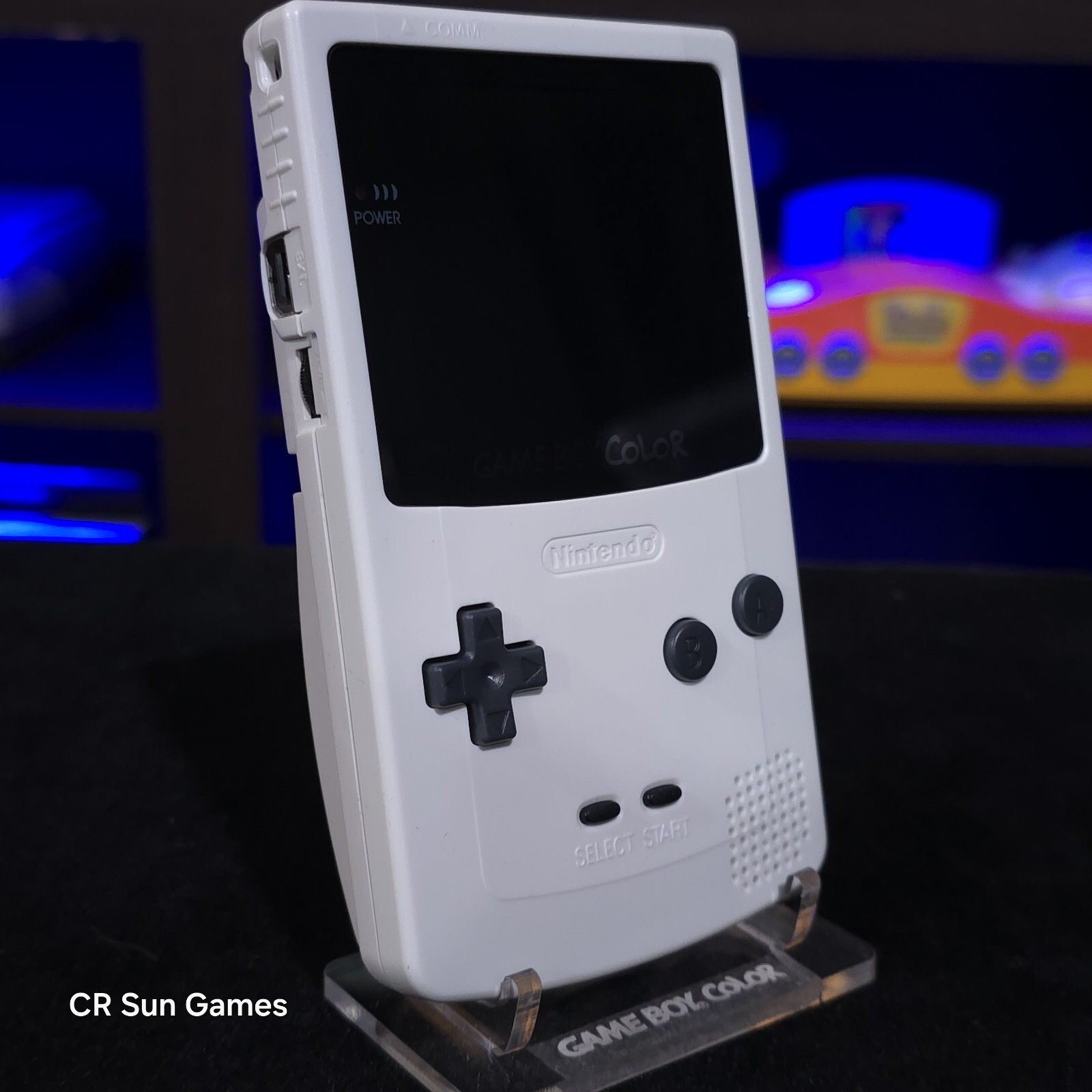 White Gameboy Color Console OLED Touch Screen GBC Game Boy