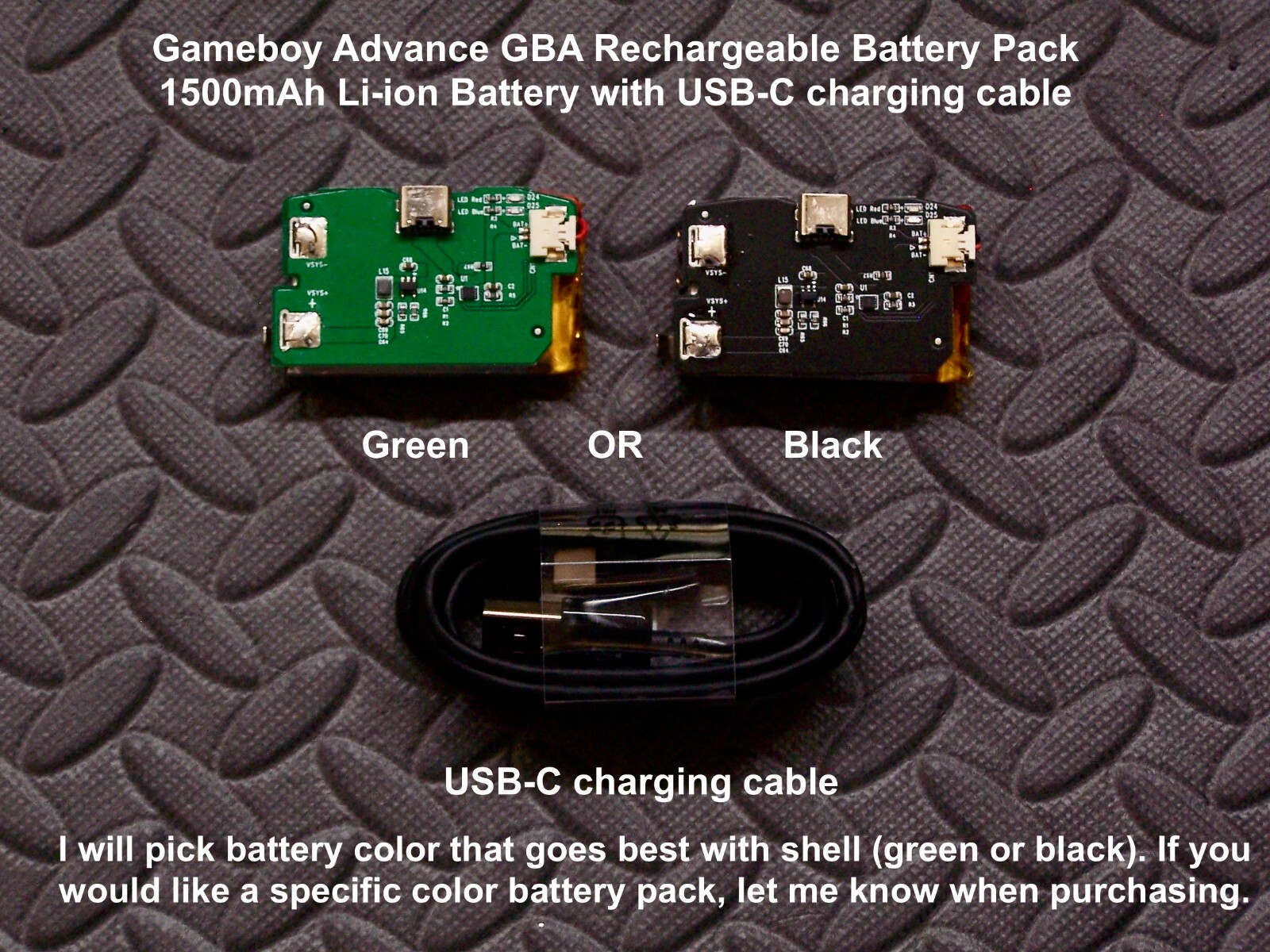 Game Boy Advance GBA System AGS101 Backlit Mod-Glass Screen-w Rechargeable Batt