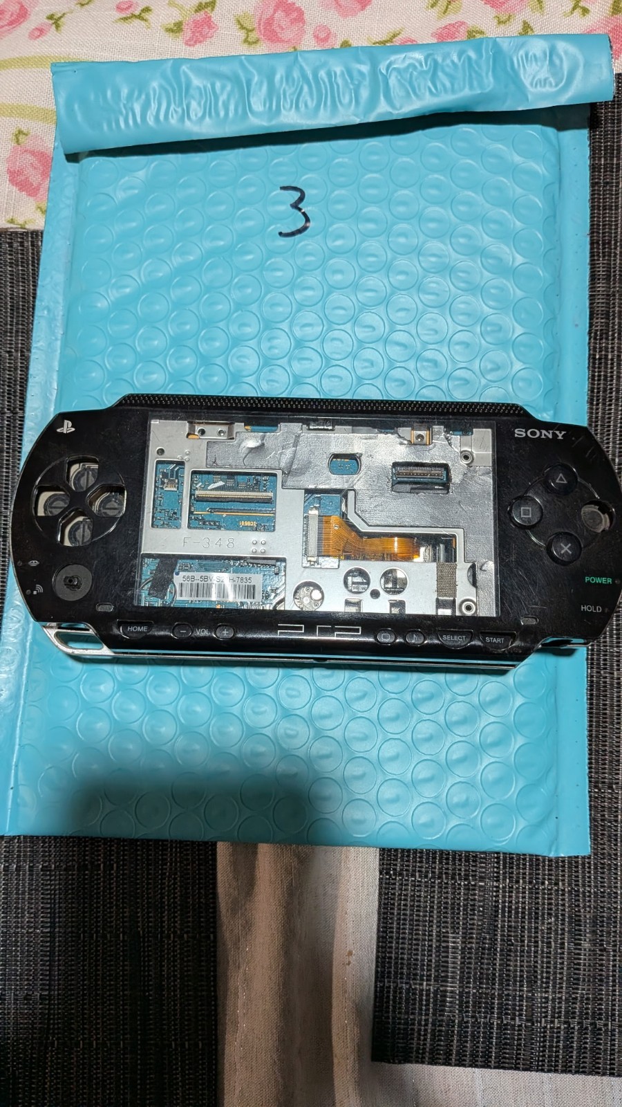 Sony PSP-1001 PlayStation Portable Black for Parts Or Repair Sold As-Is