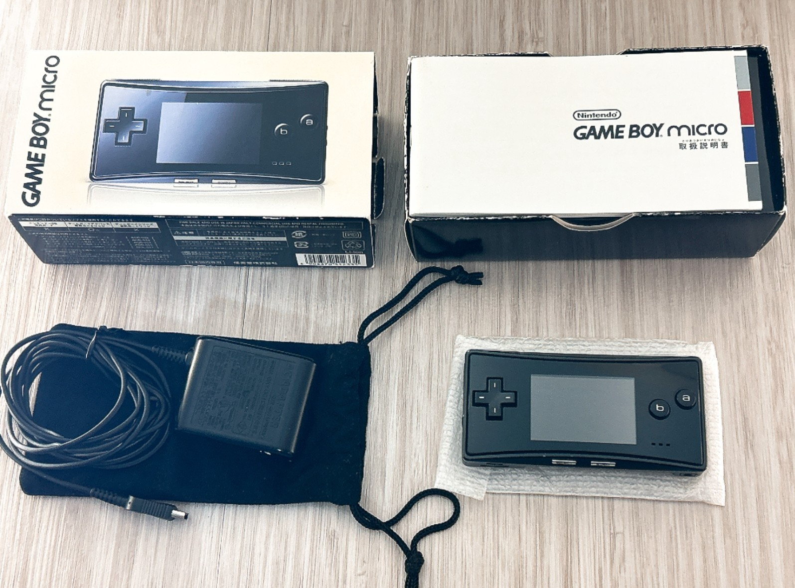 Nintendo GameBoy Micro Black Console Complete in Box CIB w/ Charger GBM – Great